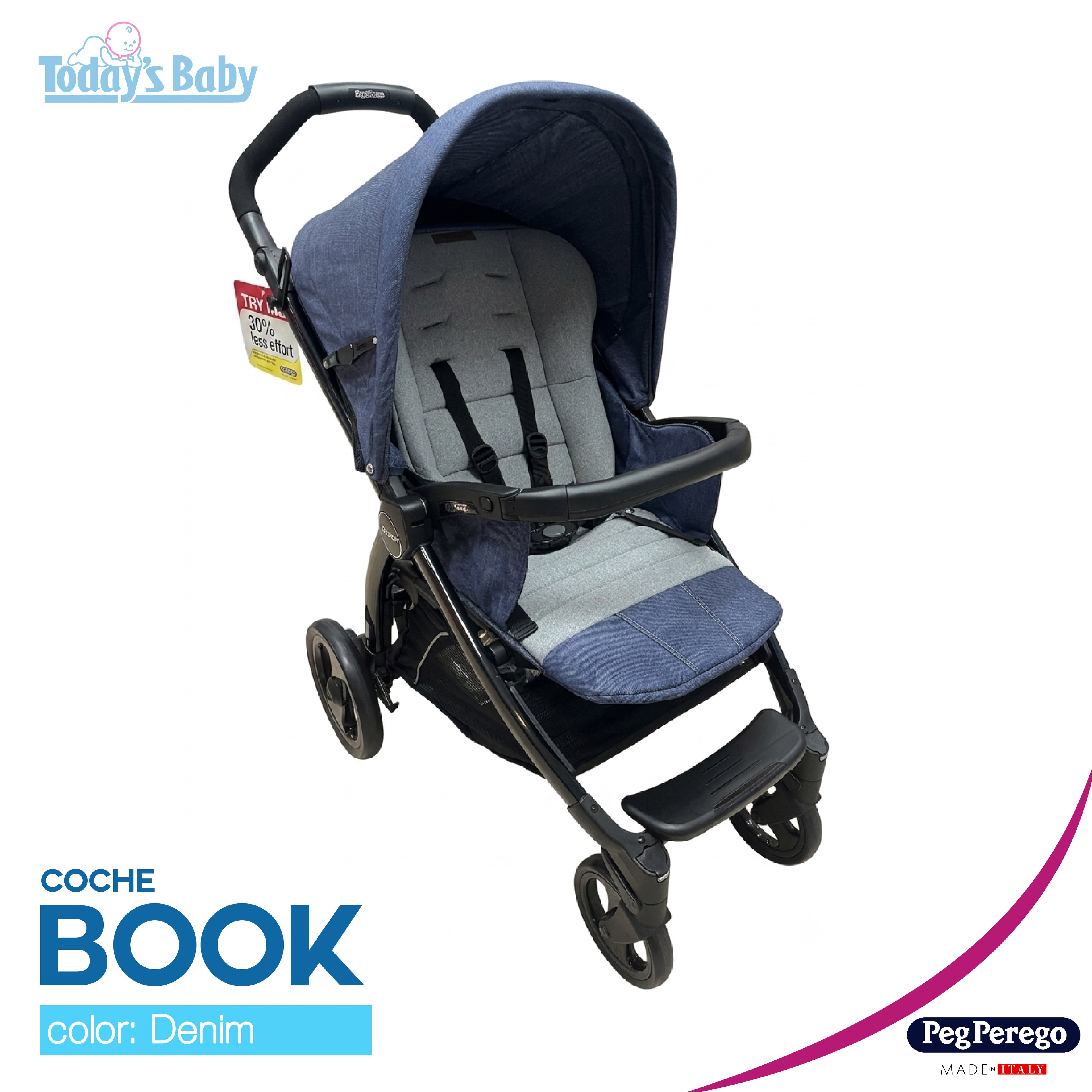 Coche Book Denim Peg Perego