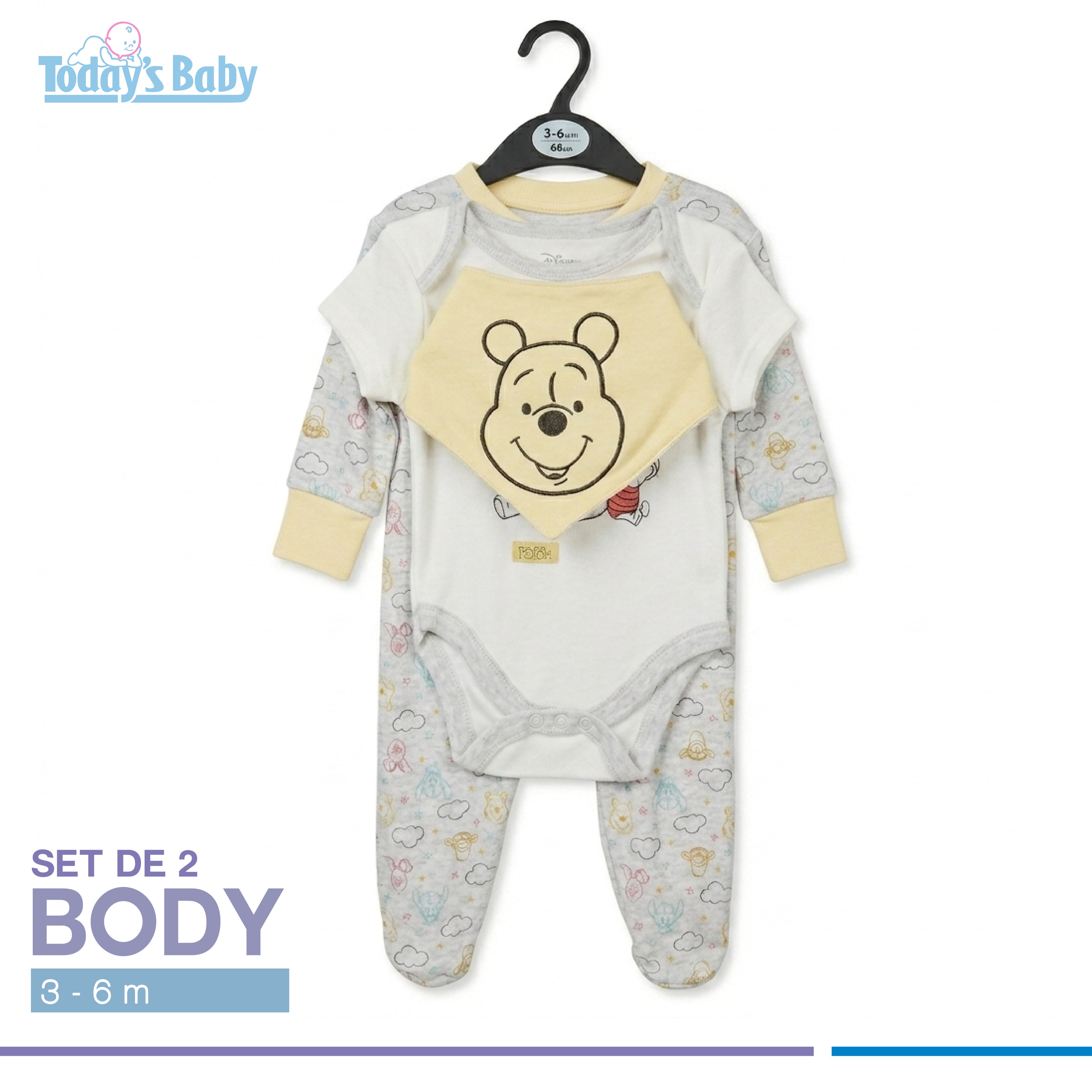 Set de 4 pzas Disney Winnie Pooh 3-6m