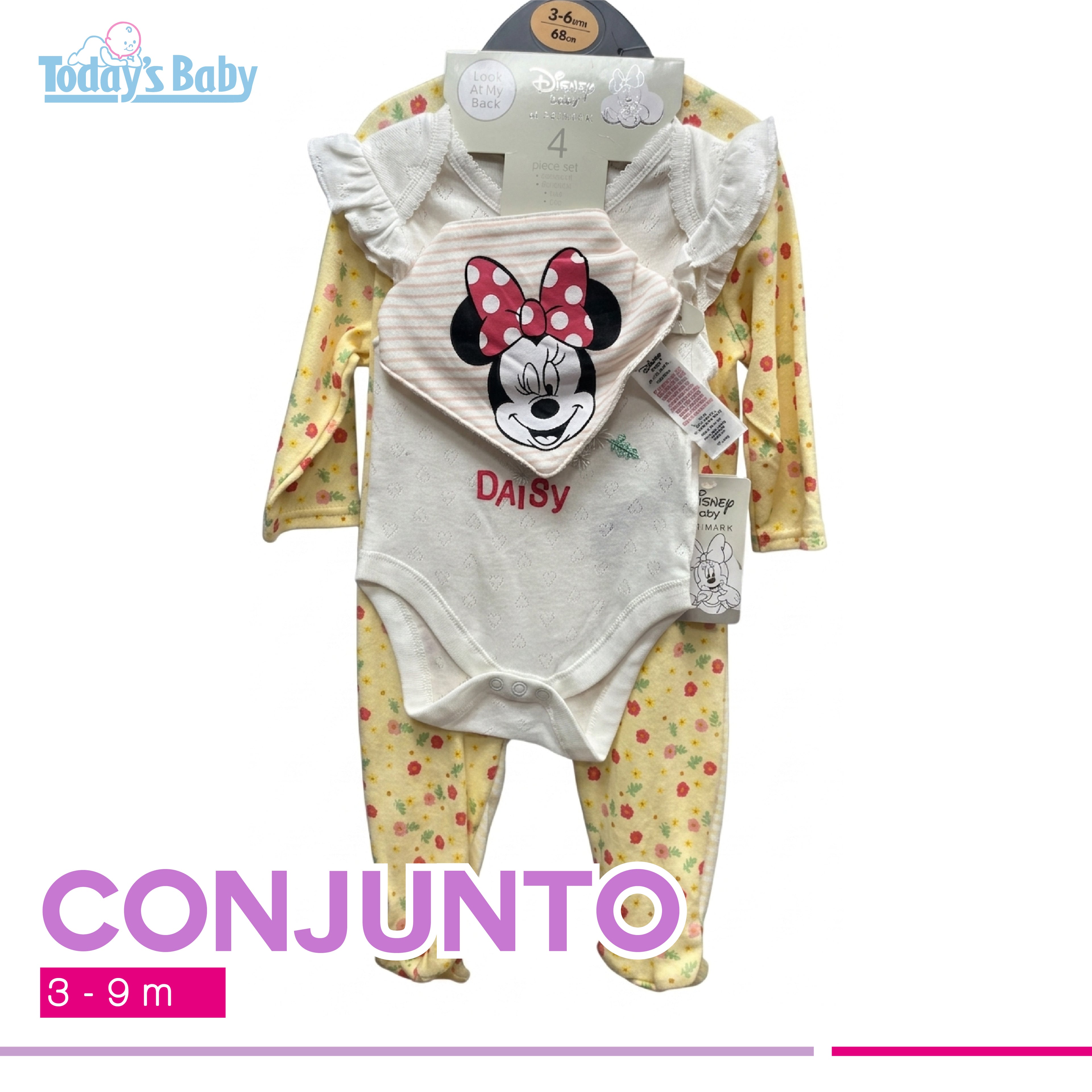 Set de 4 pzas Disney Daisy 3-9m