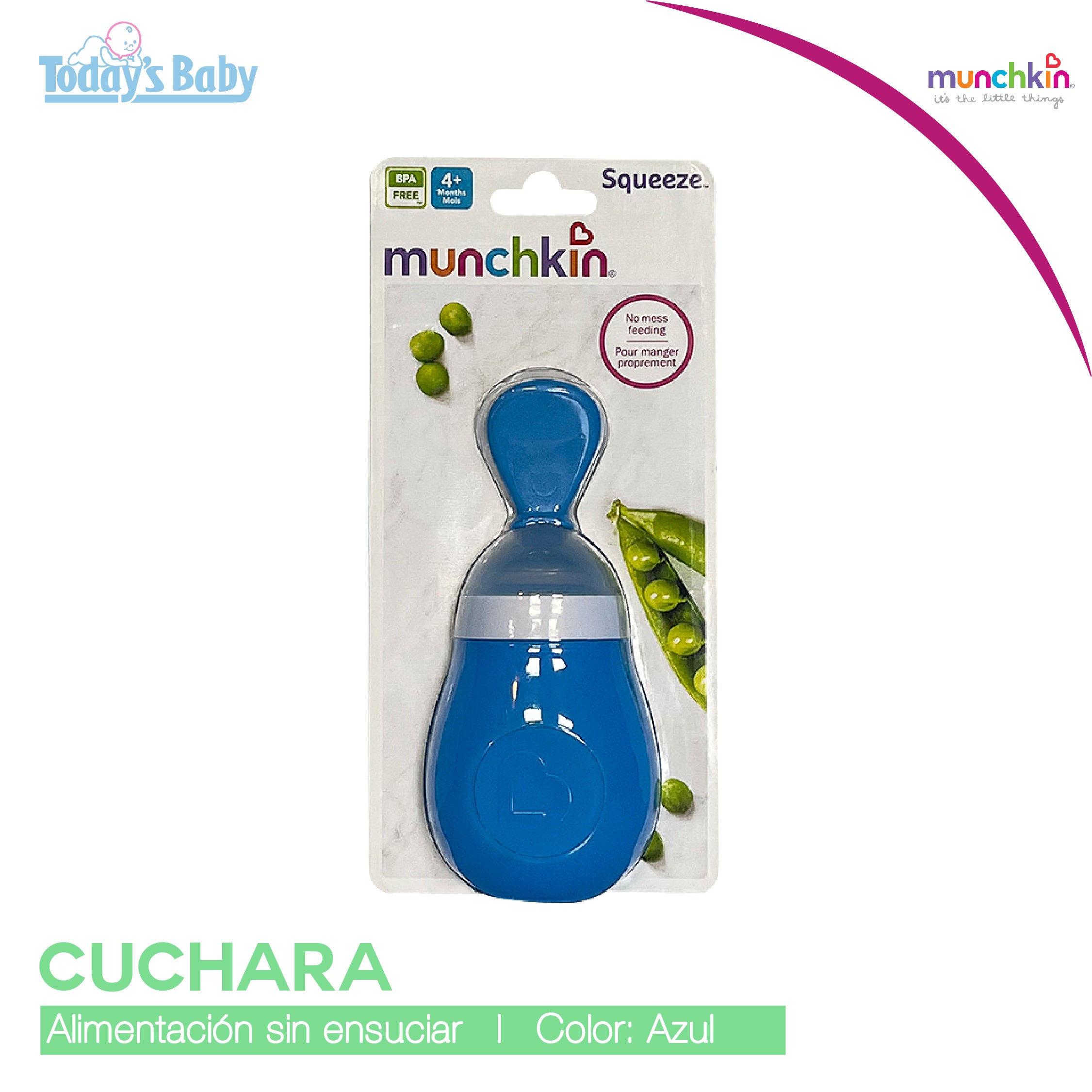 cuchara dispensadora de silicon munchkin copia 1 para bebé