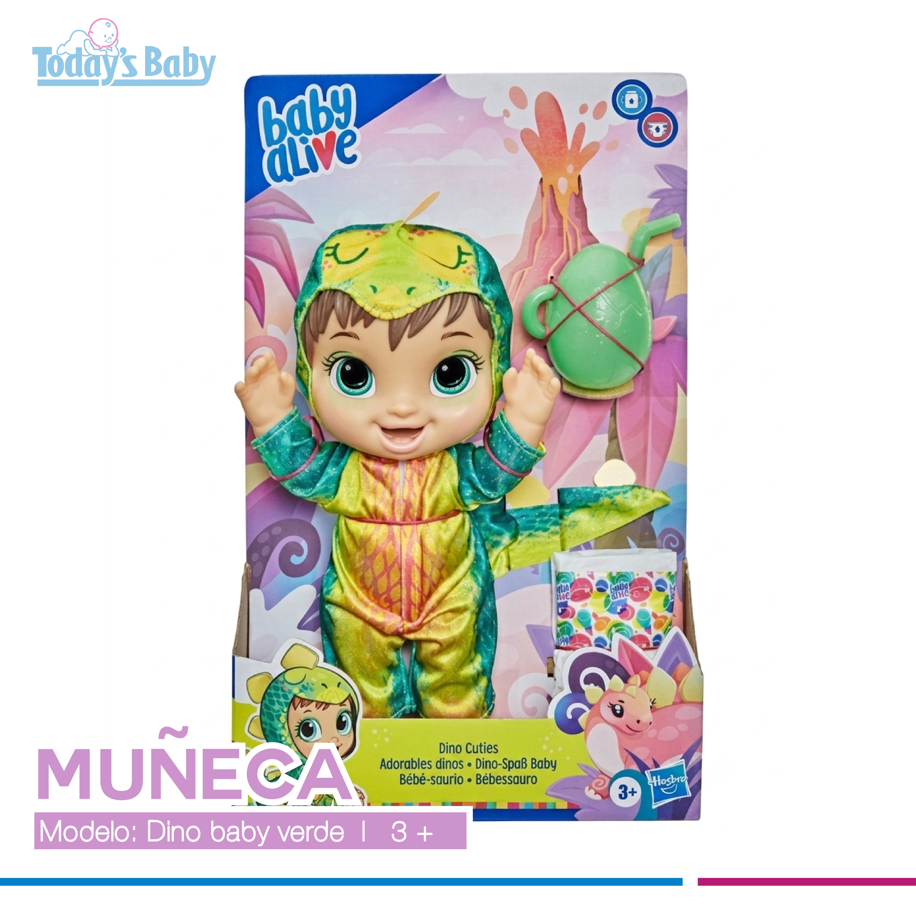 Baby Alive Dino Cuties verde