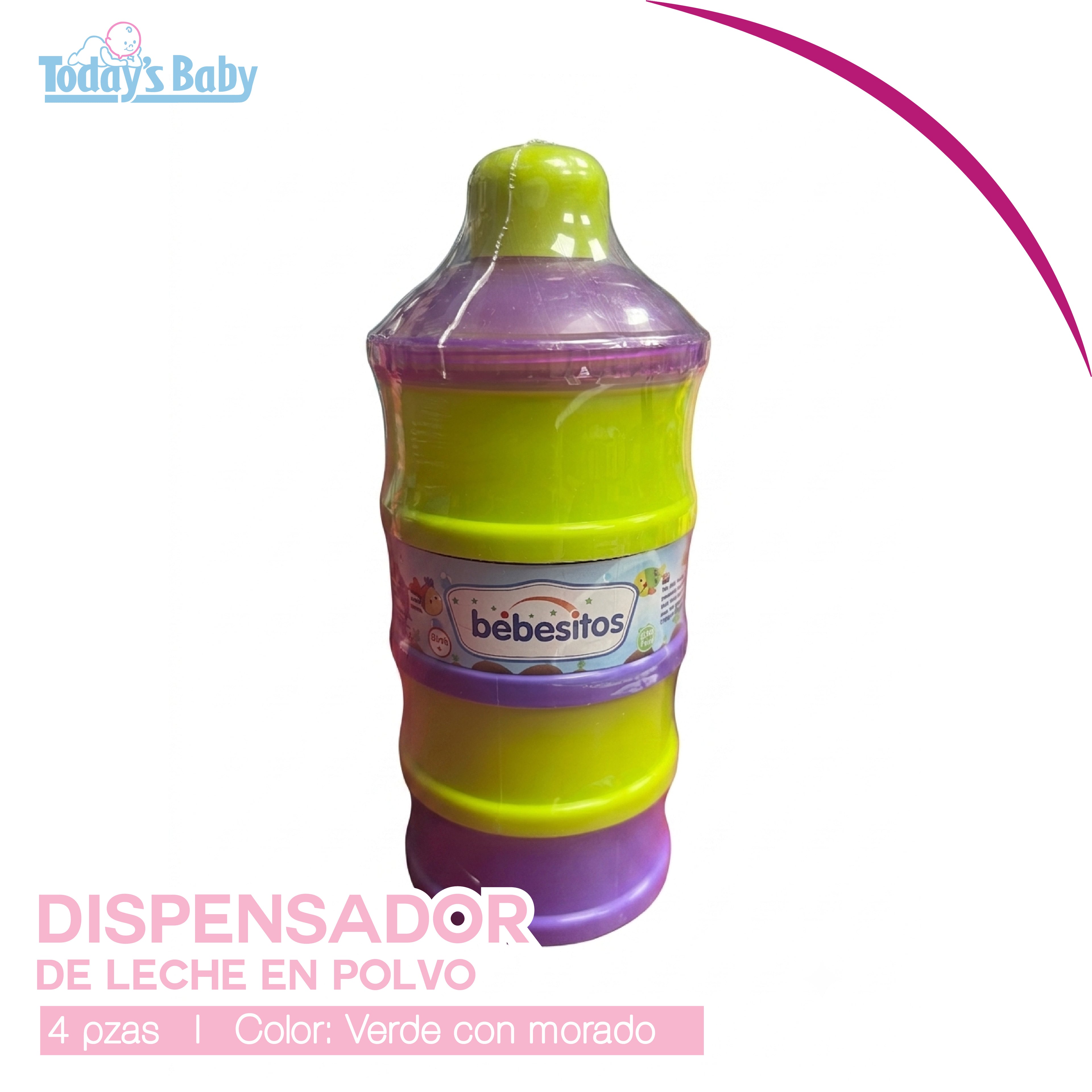 Dispensador de leche 4 pzas Bebesitos