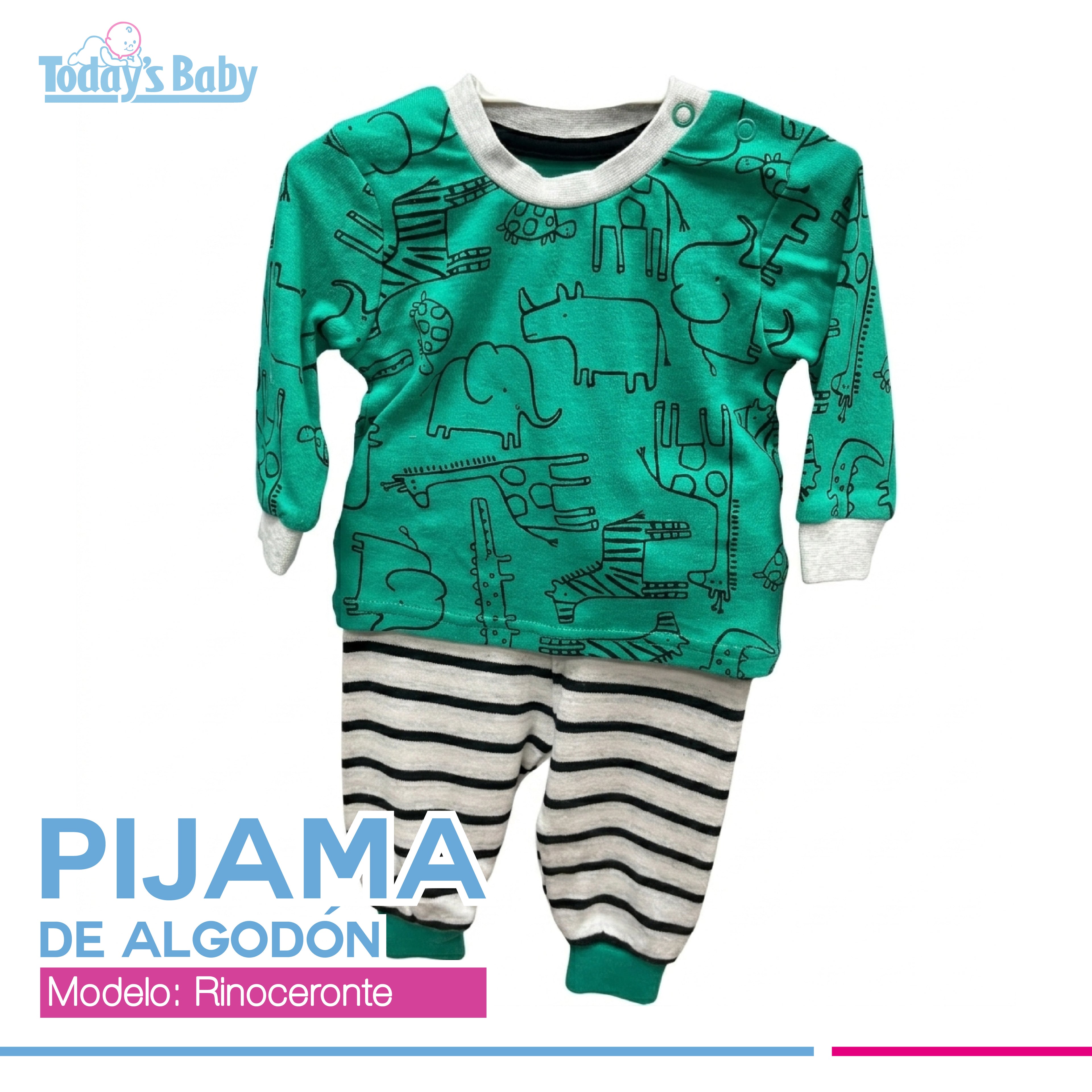 Pijama de Algodón África 3-6m