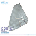Cobija tejida de algodón Azul