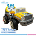 cuatrimoto jeep sport amarilla para bebé