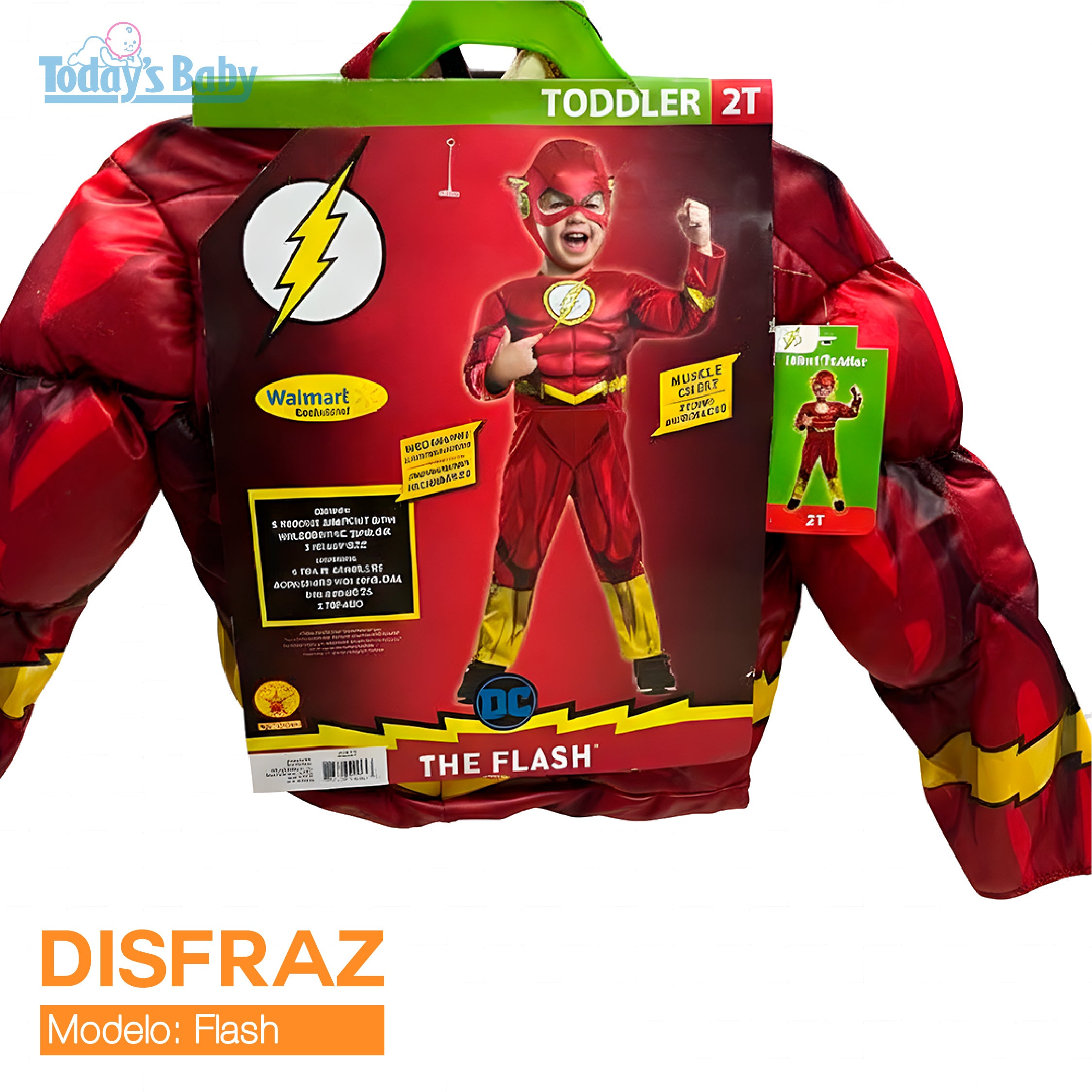 disfraz de niño flash 2t para bebé