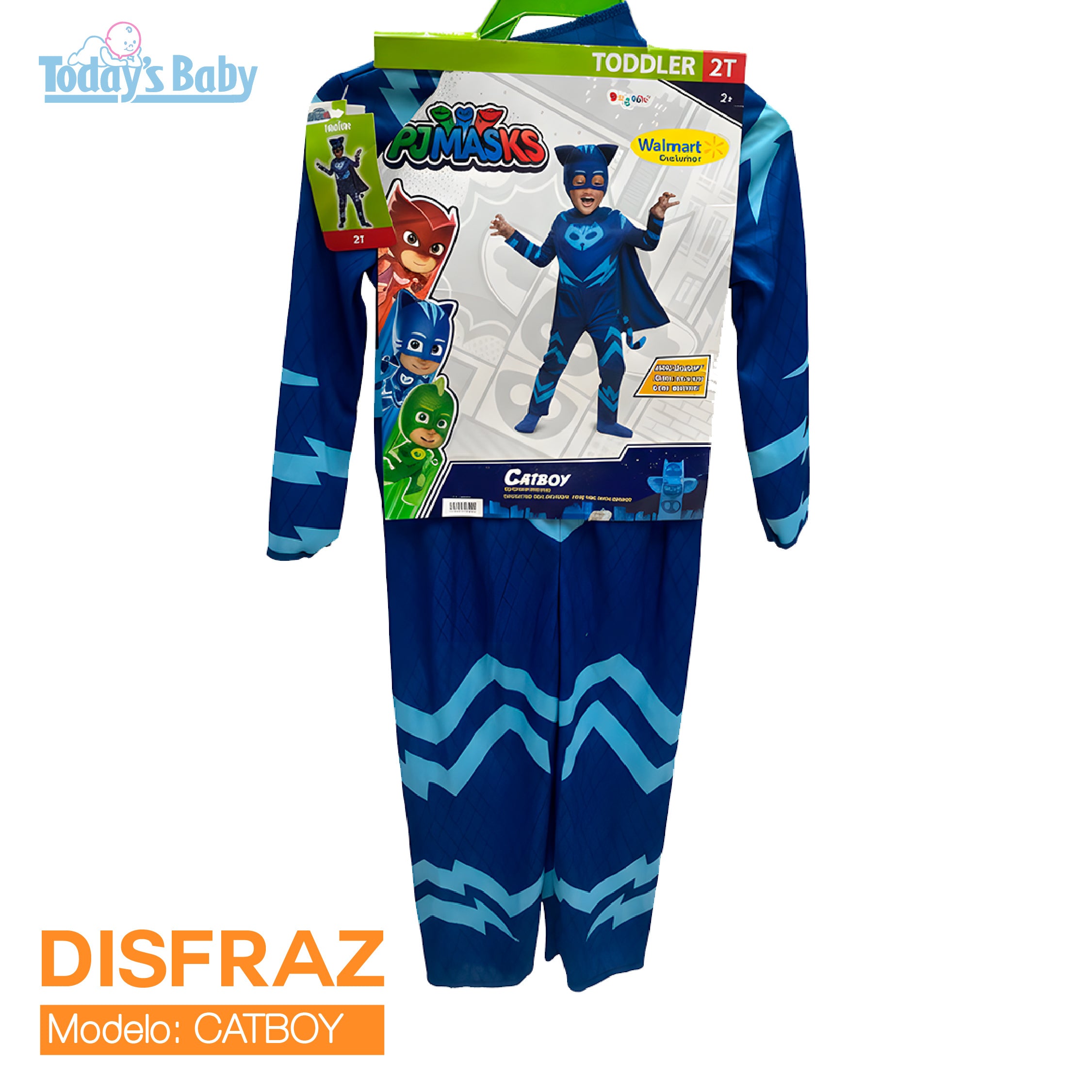 disfraz de niño pjmasks catboy 2t para bebé