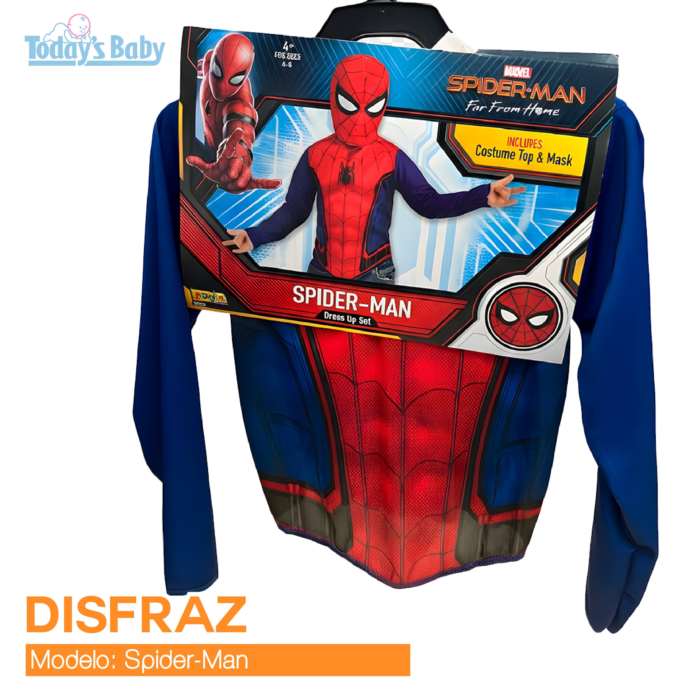 disfraz de niño spiderman 4-6 para bebé