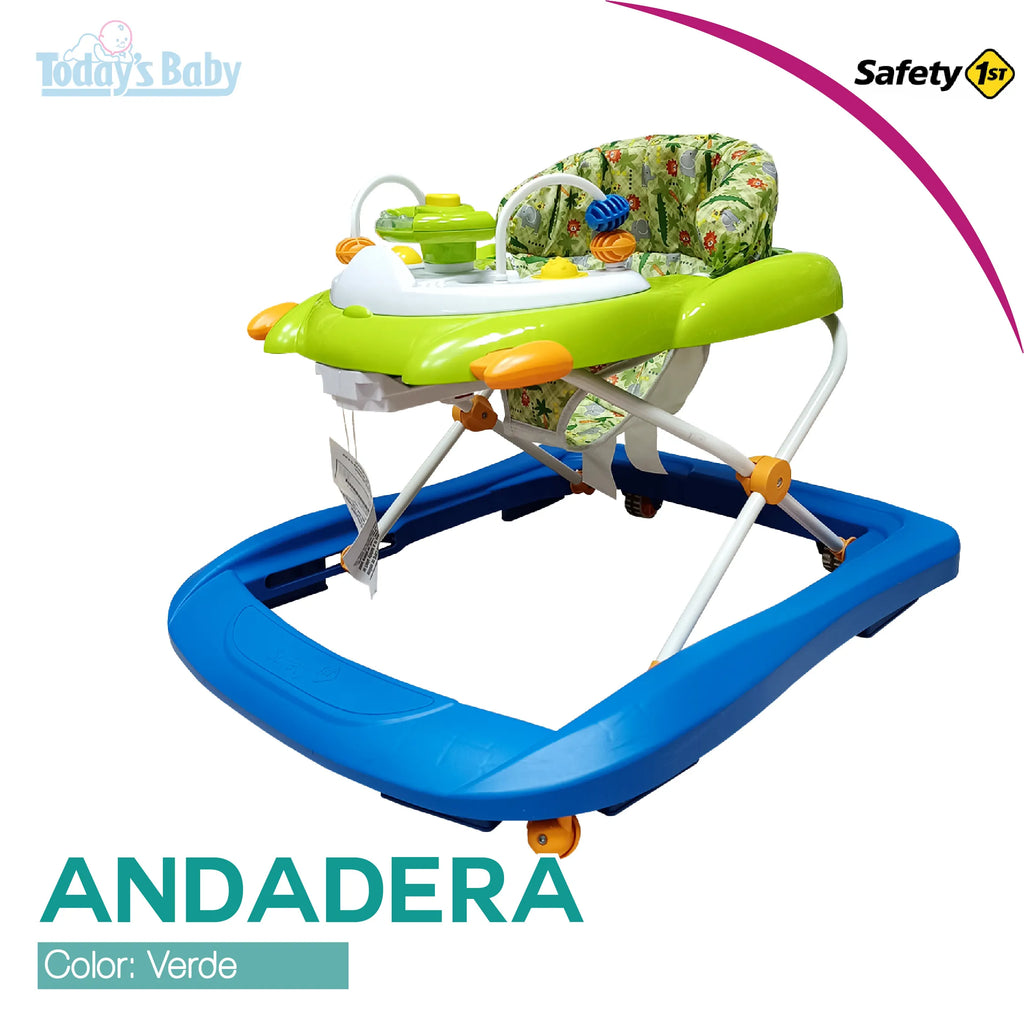 andadera safety one verde para bebé