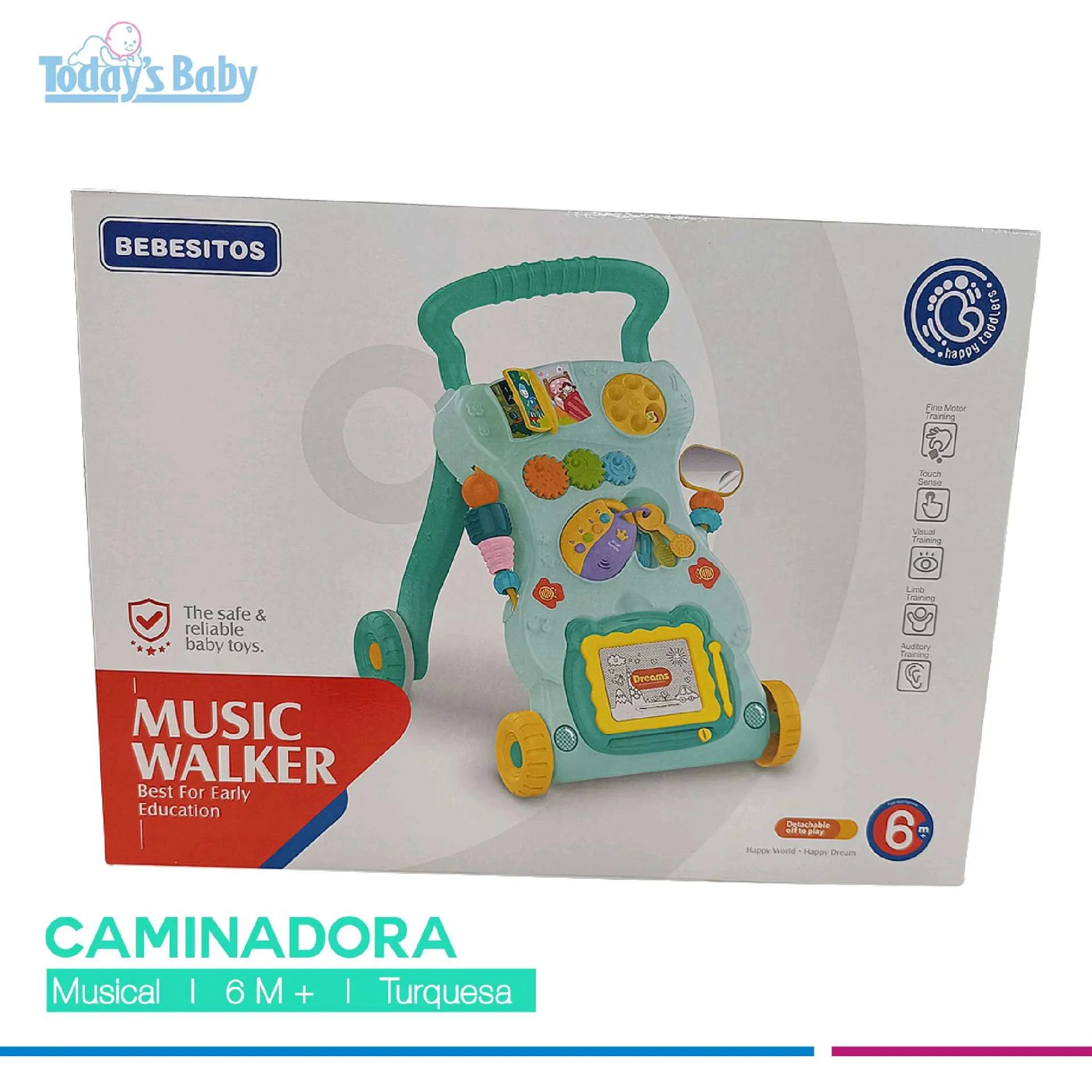Caminadora musical turquesa