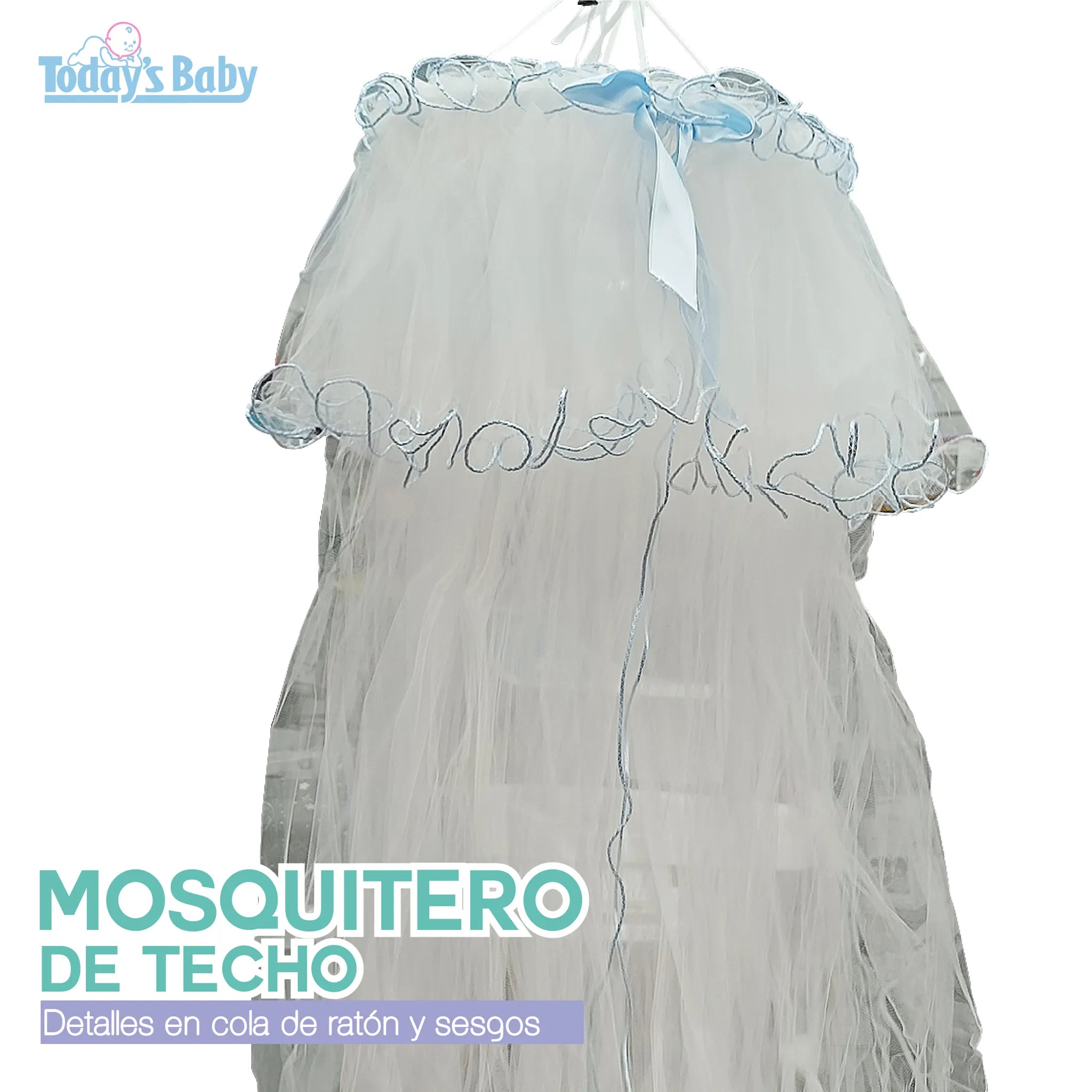 Mosquitero de techo Azul