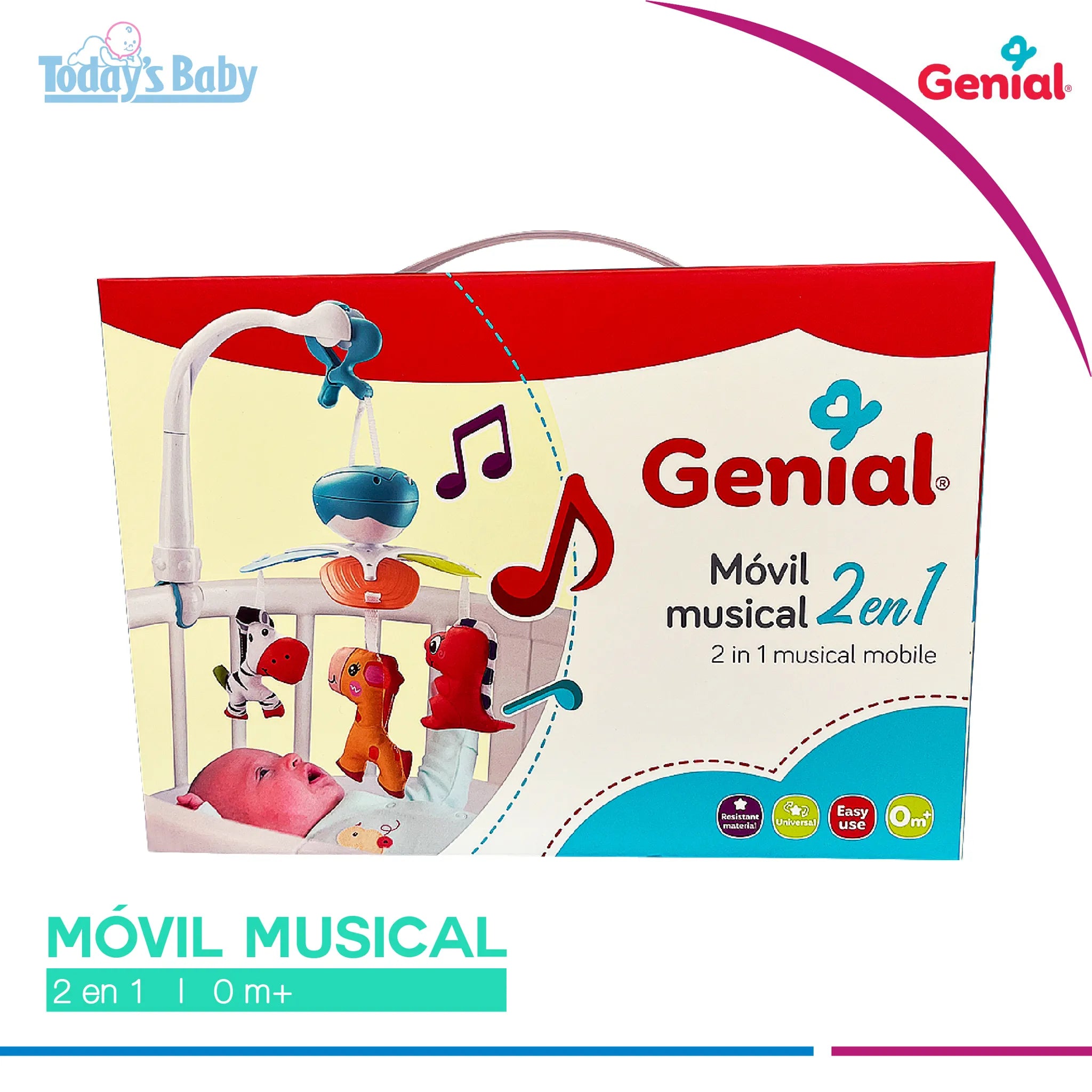 Movil musical 2 en 1 Genial Azul