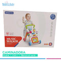 Caminadora musical blanca colorida