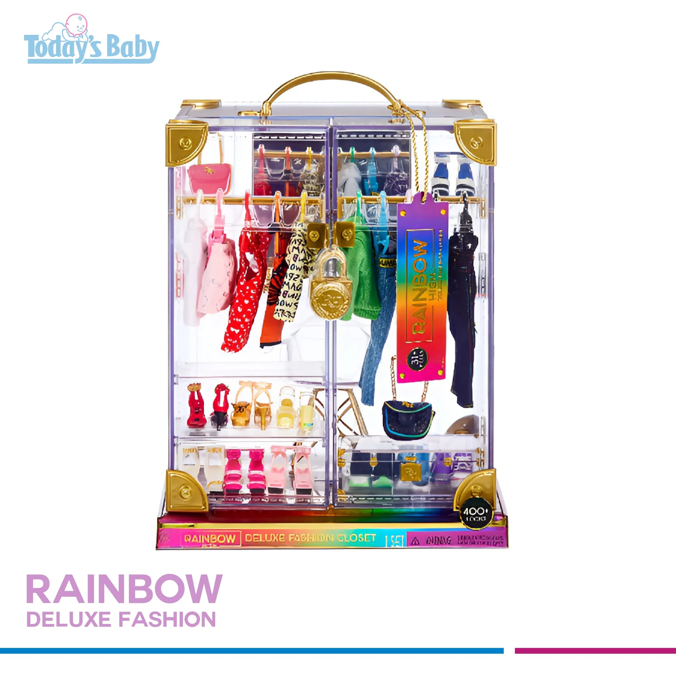 rainbow high deluxe fashion closet para bebé