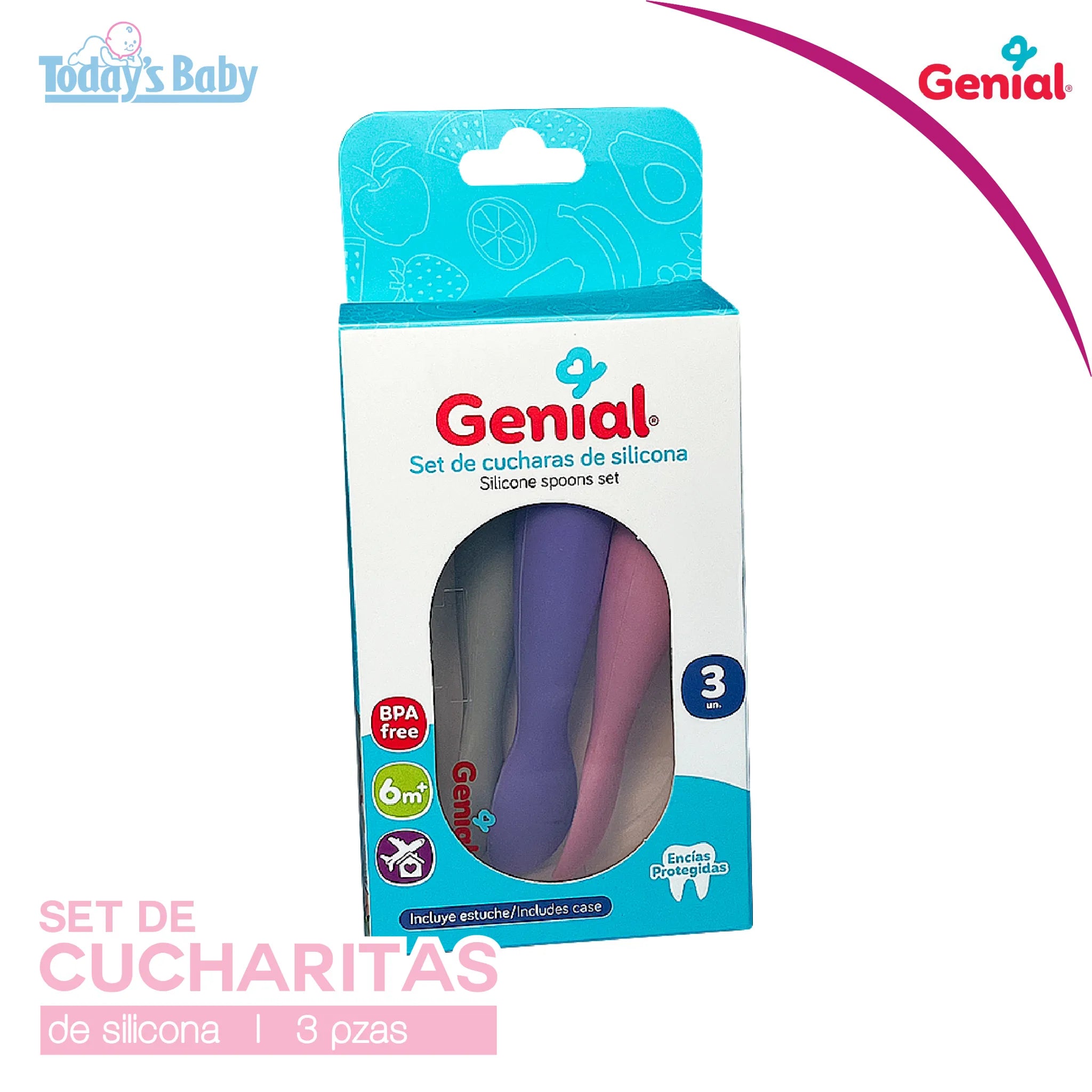 Set de cucharas de silicona 3und Genial