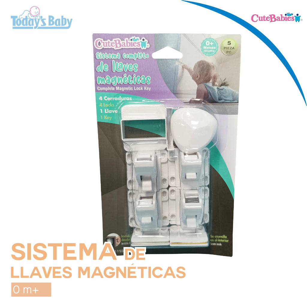sistema completo de llaves magnéticas cute babies para bebé