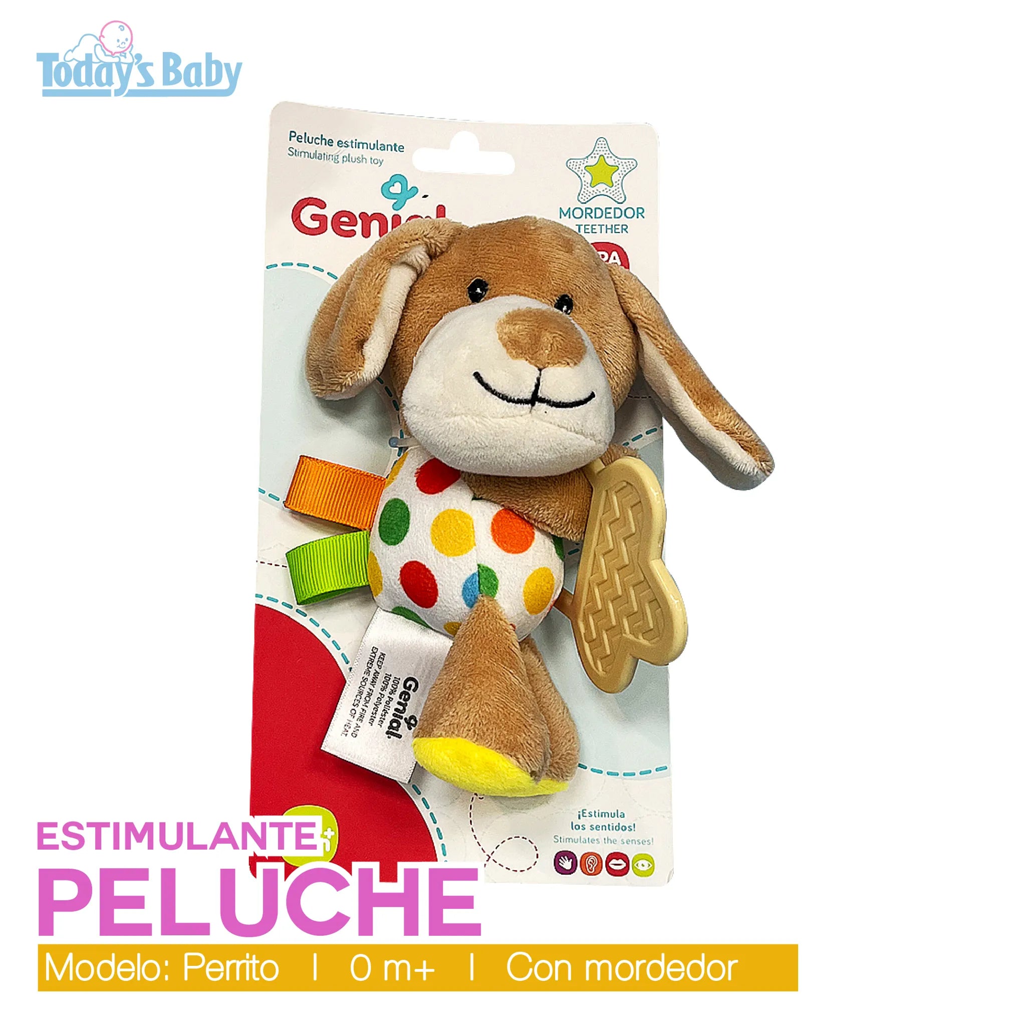 Mordedor estimulante de peluche Perrito Genial