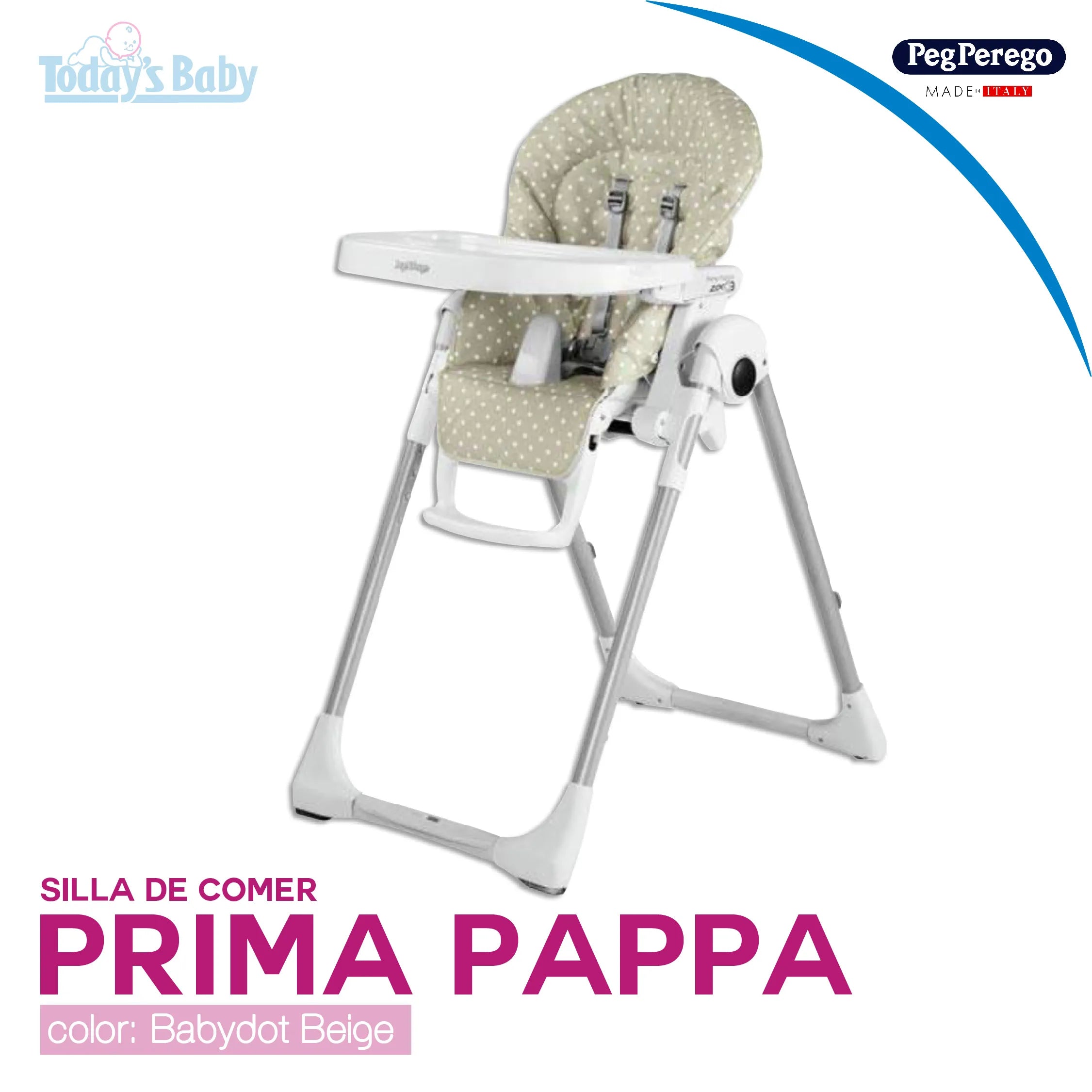 Silla de comer Prima Pappa Babydot Beige