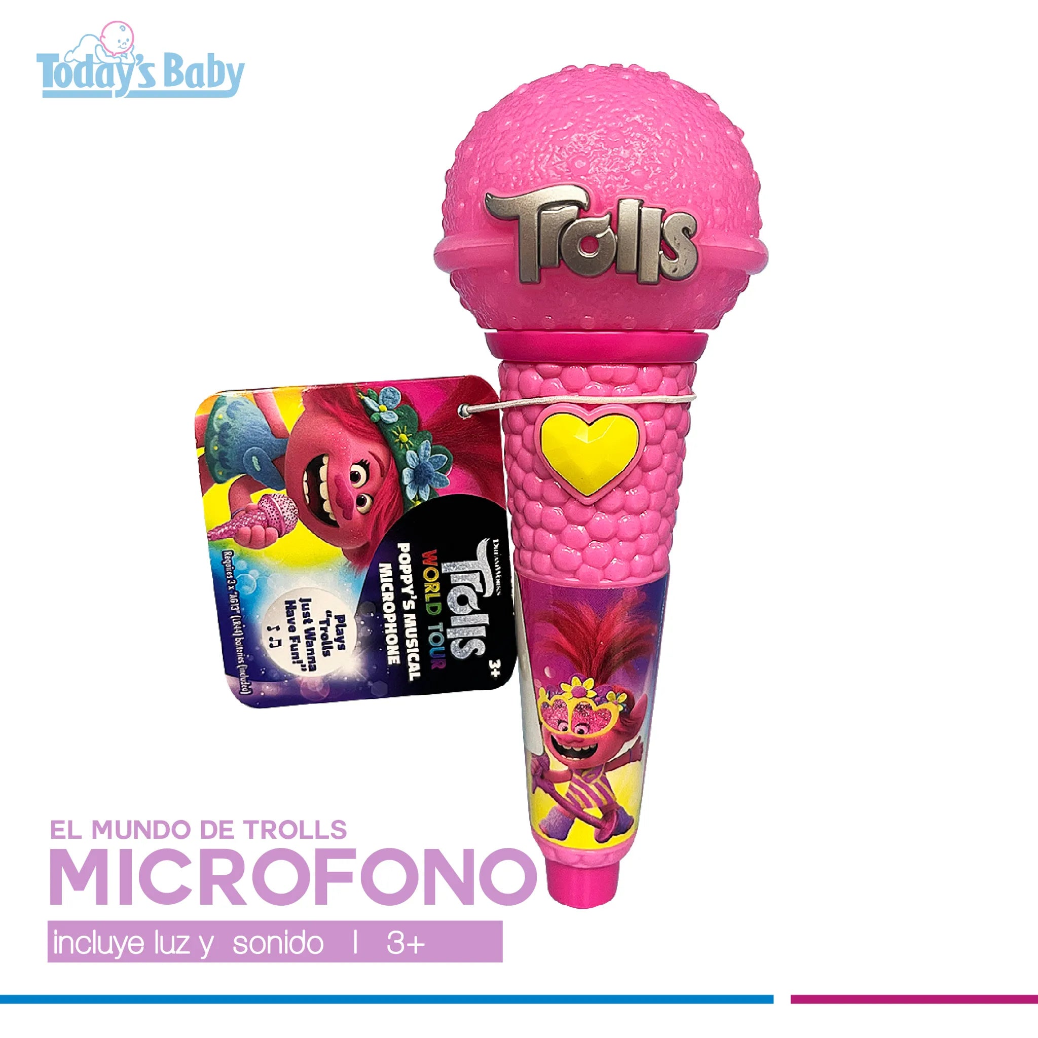 Microfono El mundo de Trolls