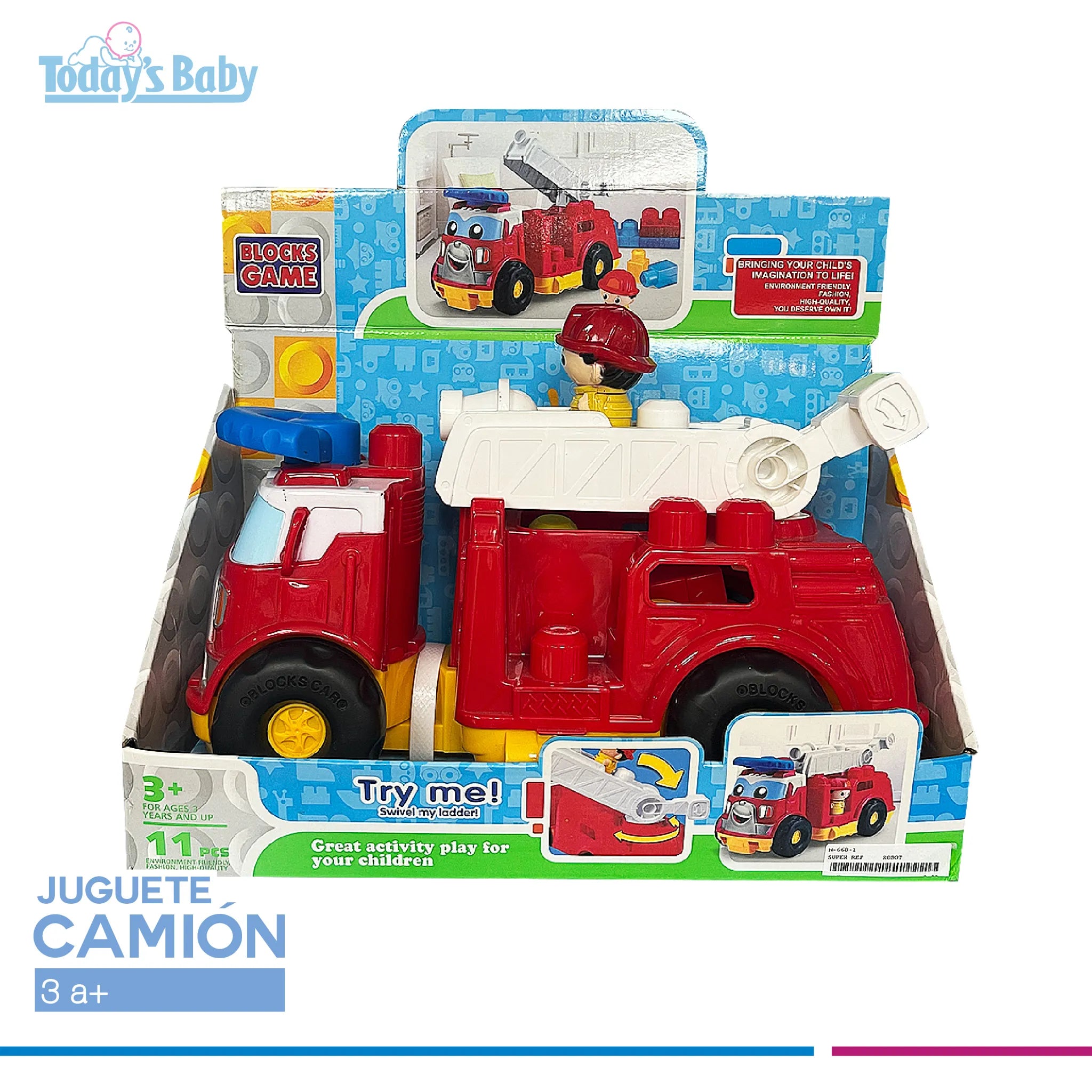 Camion de bomberos interactivo Blocks Game