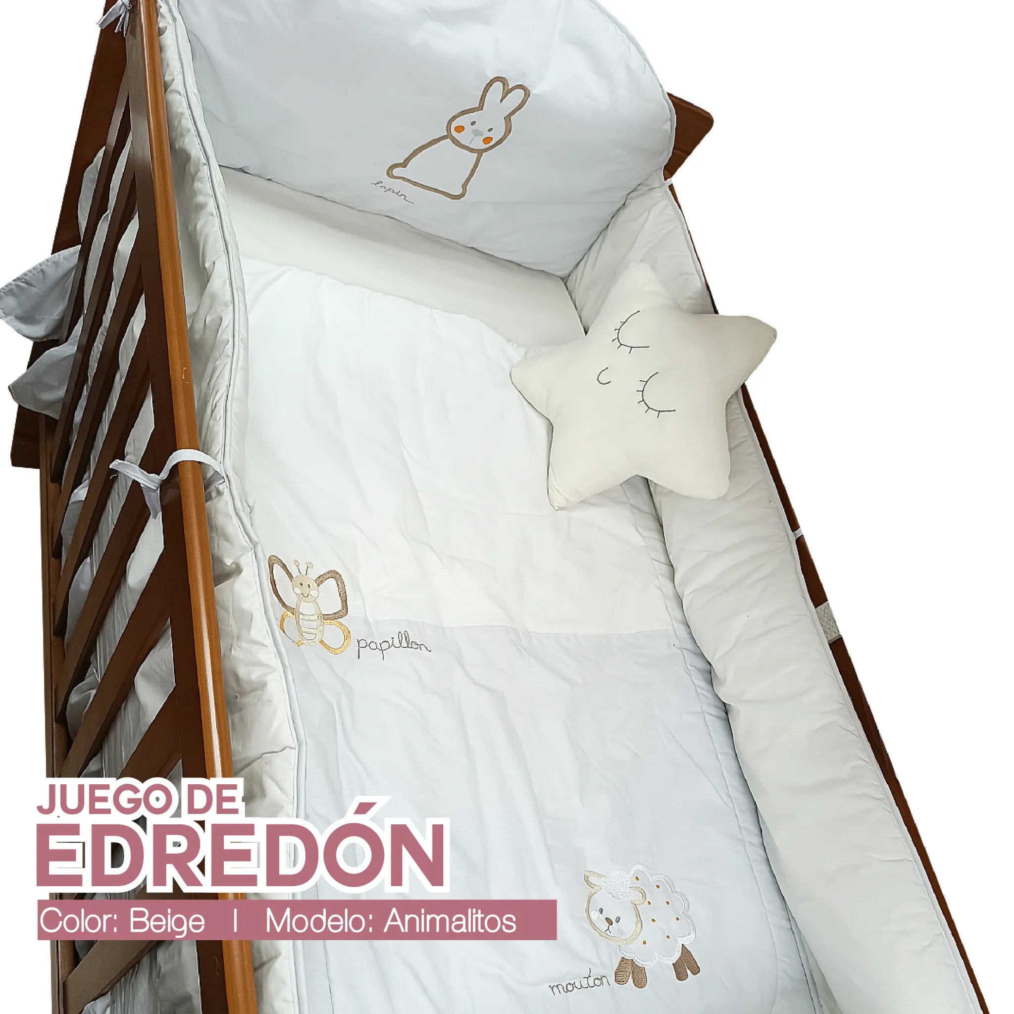 Juego de edredones Beige