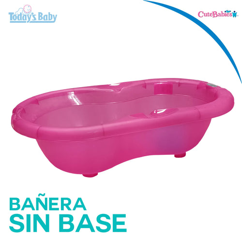 bañera sin base rosada cute babies para bebé