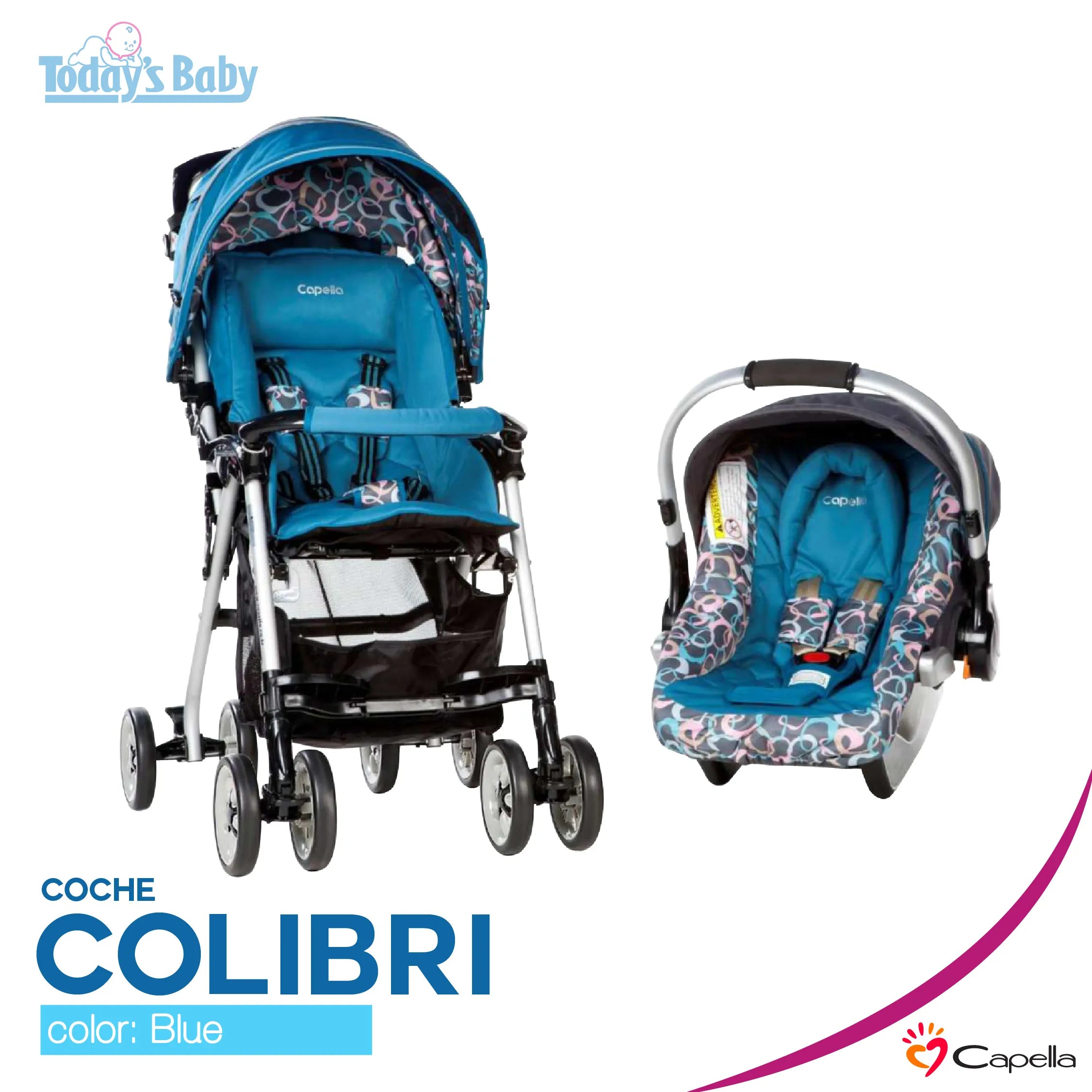 Coche Capella Colibri Blue