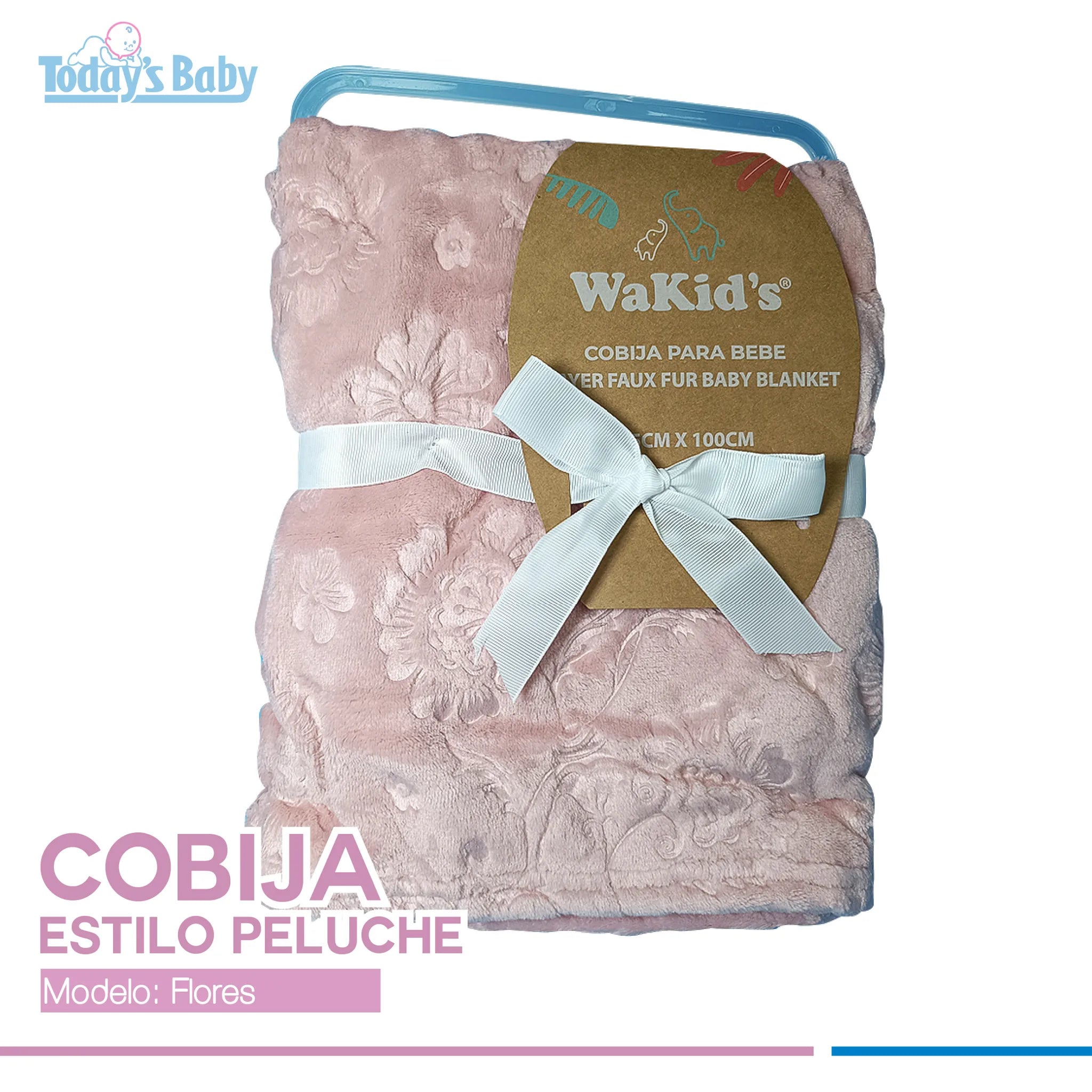Cobija estilo peluche doble capa Wakid´s Rosada