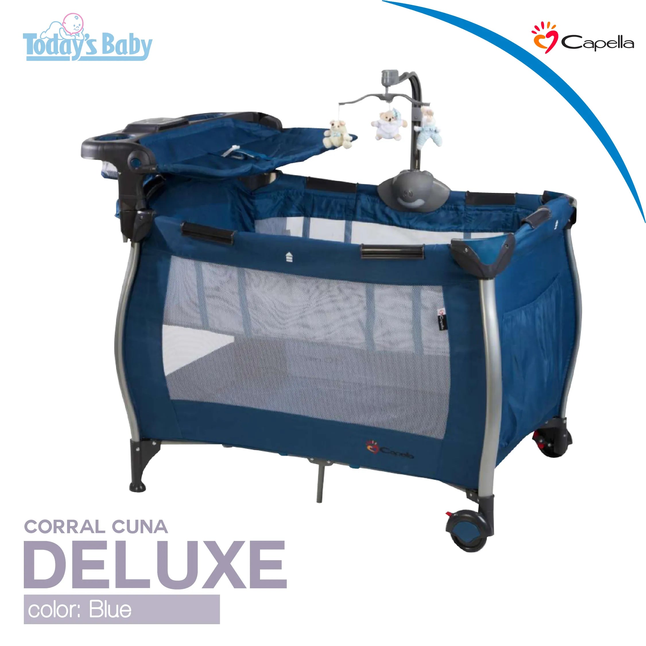 Corral Cuna  Deluxe Capella Blue