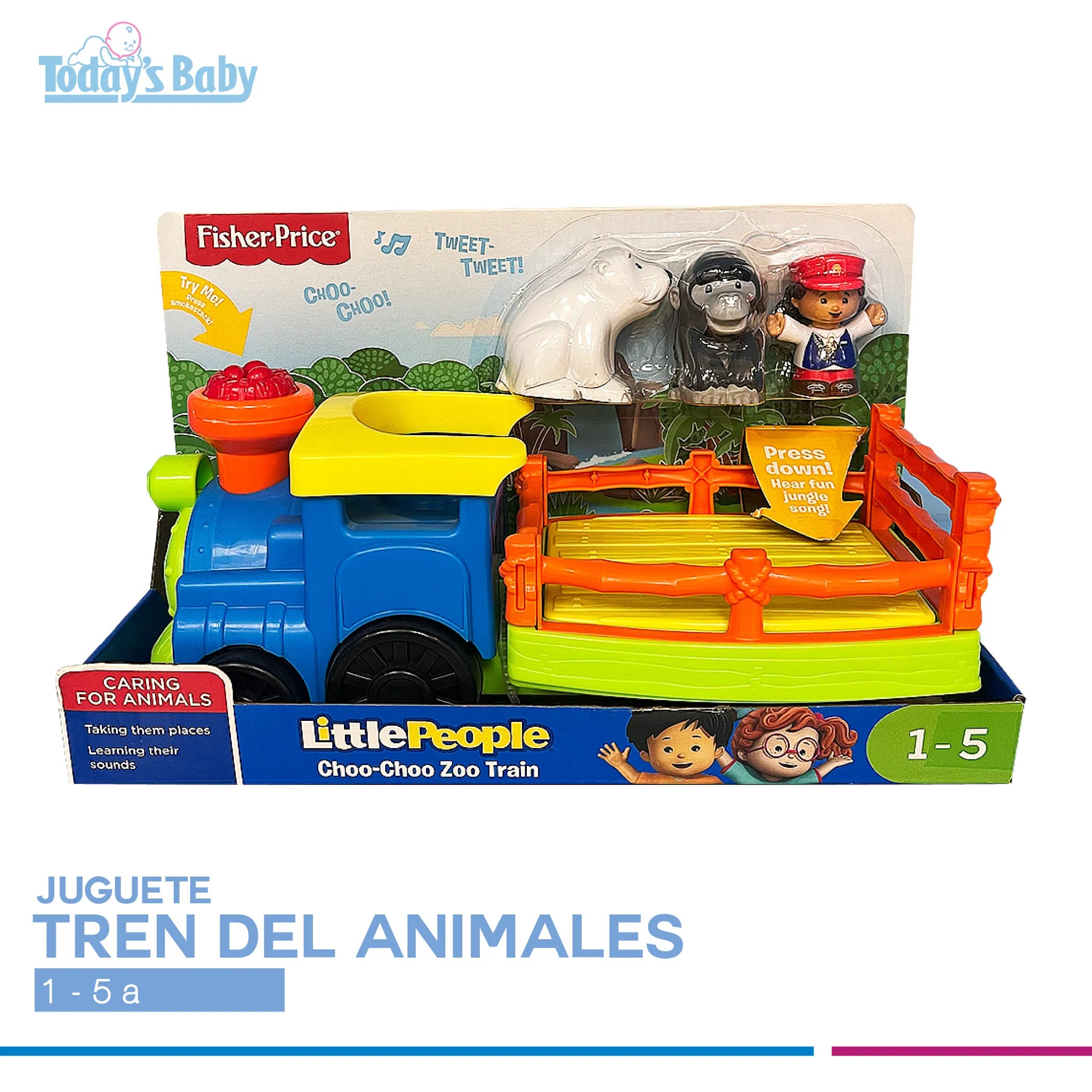 Tren Choo choo Zoológico Fisher Price