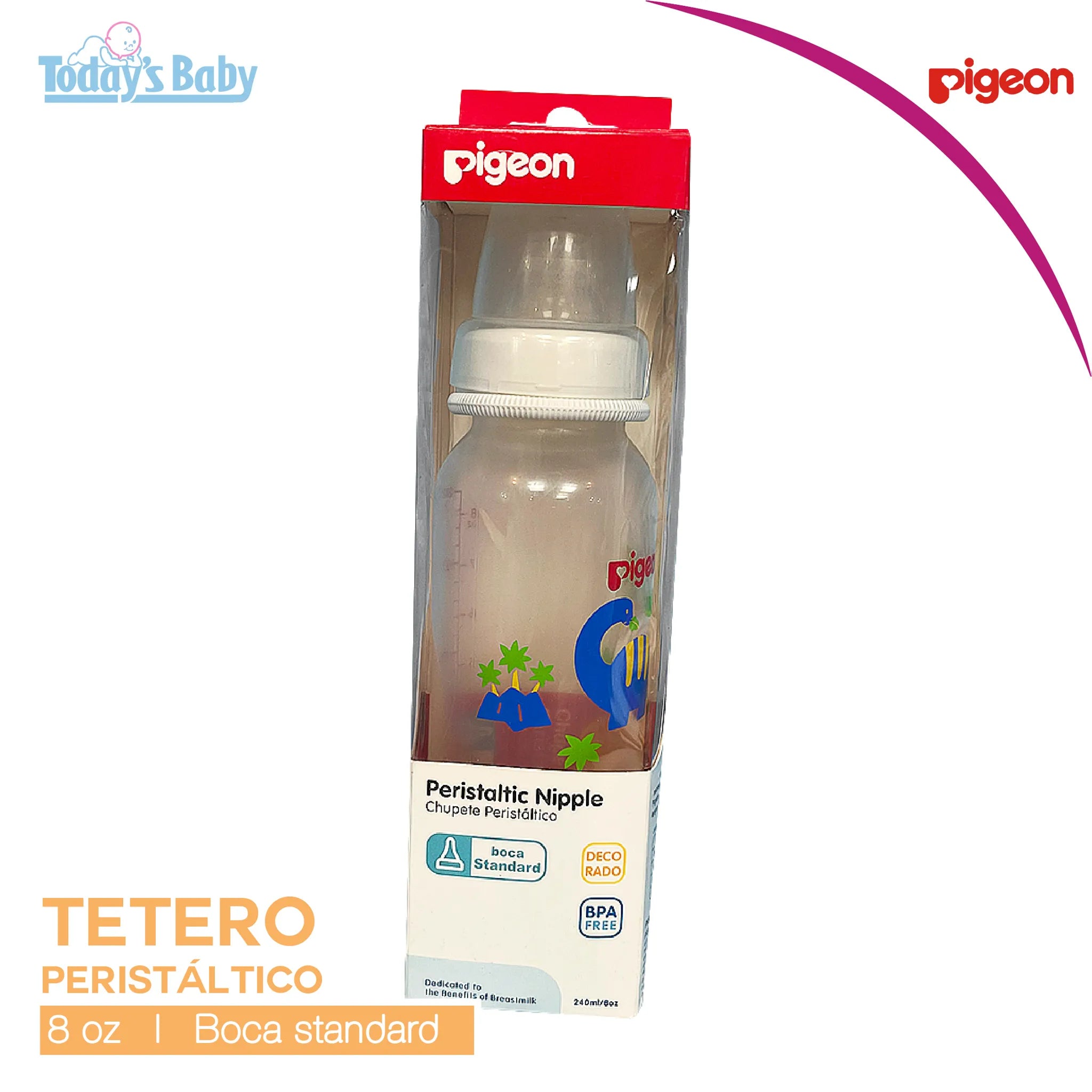 Tetero peristáltico boca standars 8 oz