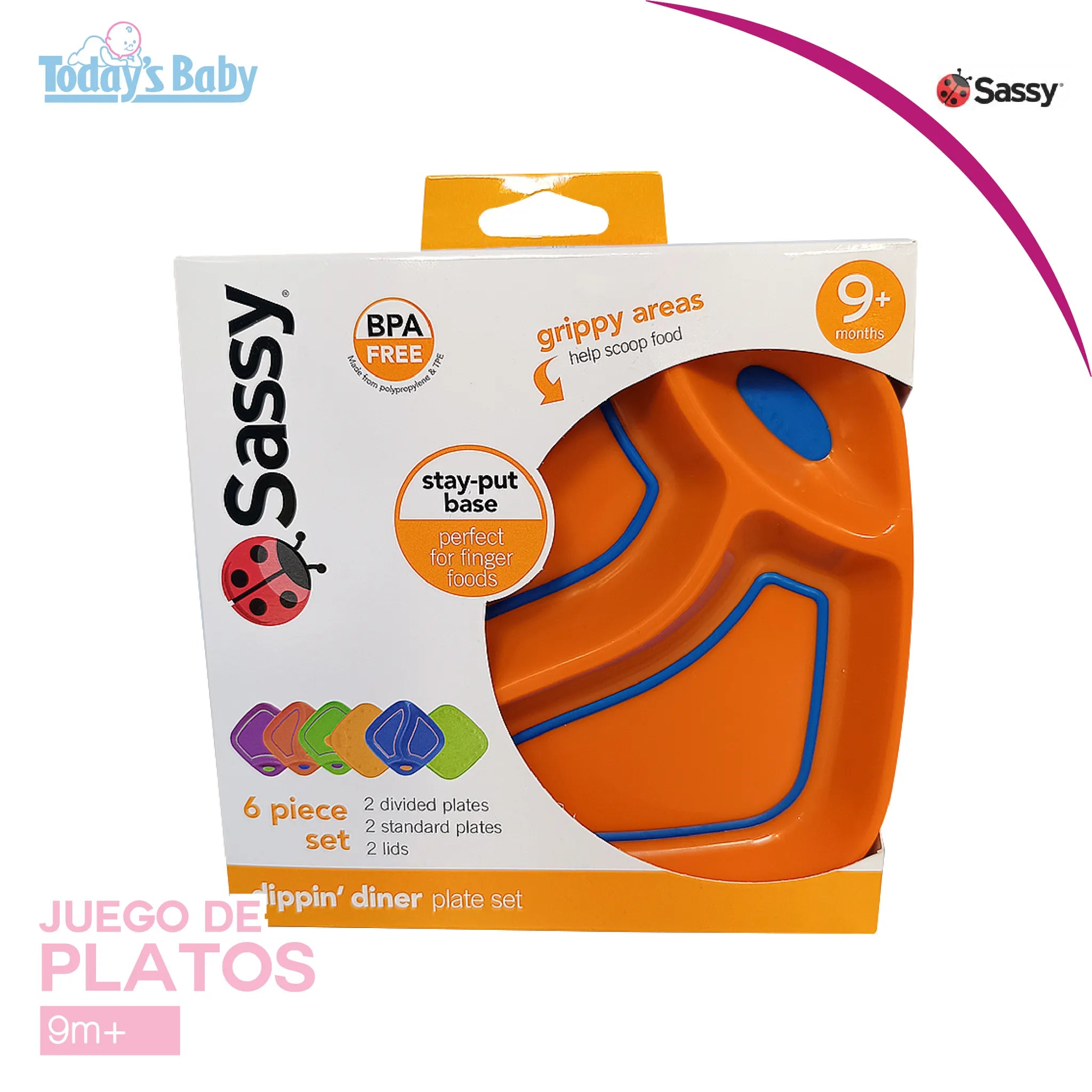 Set de platos (6pzas) Sassy