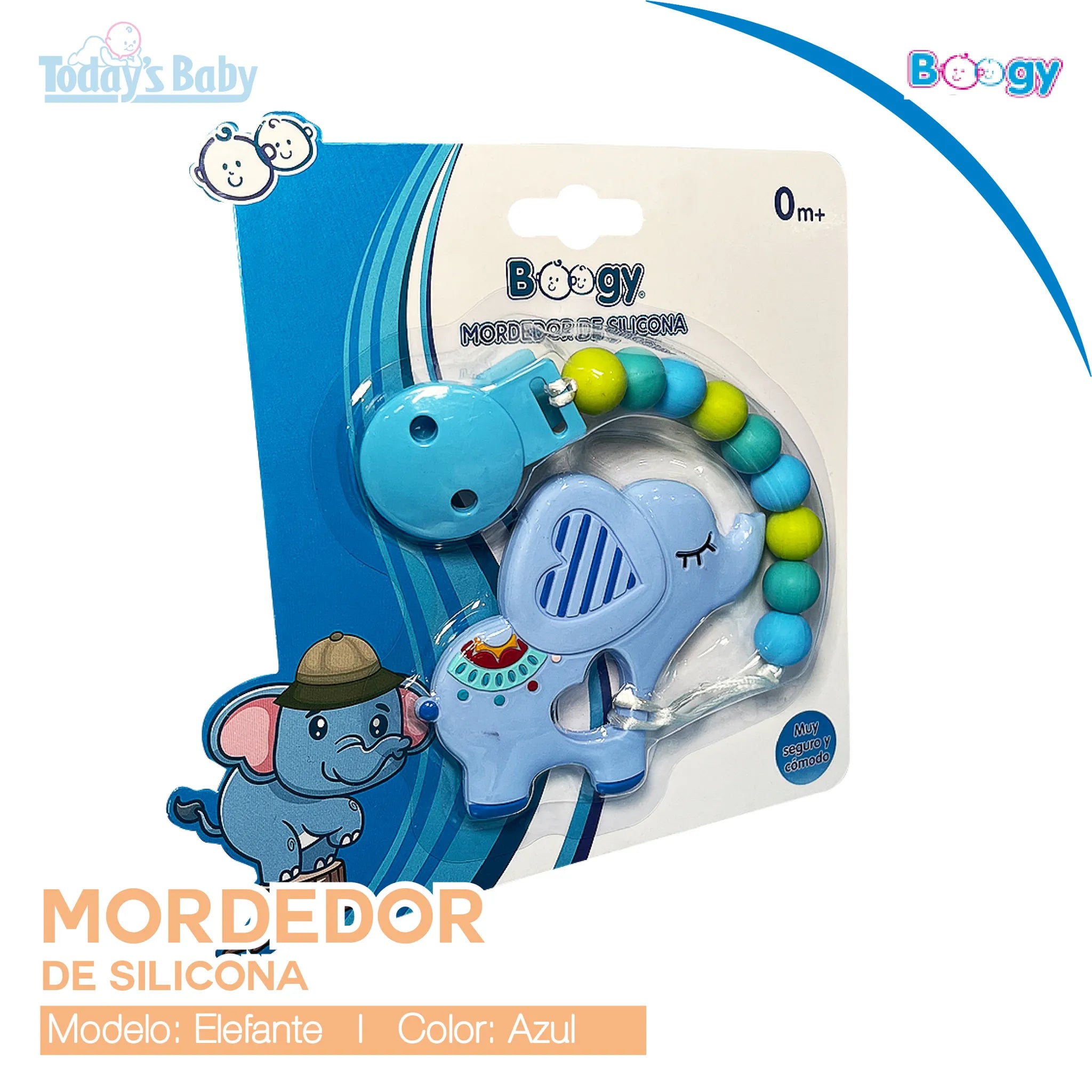 Mordedor de silicona Elefante Boogy