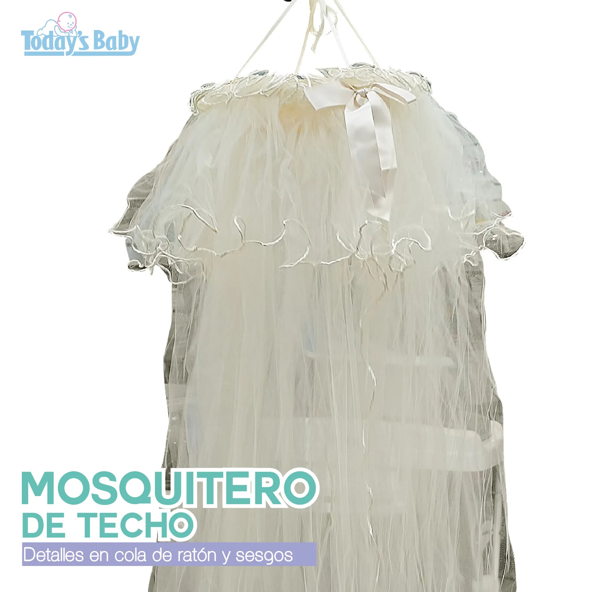 Mosquitero de techo Beige