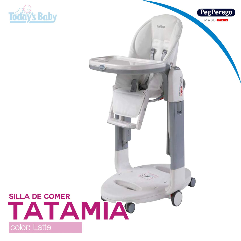 silla de comer mecedora tatamia latte peg perego para bebé