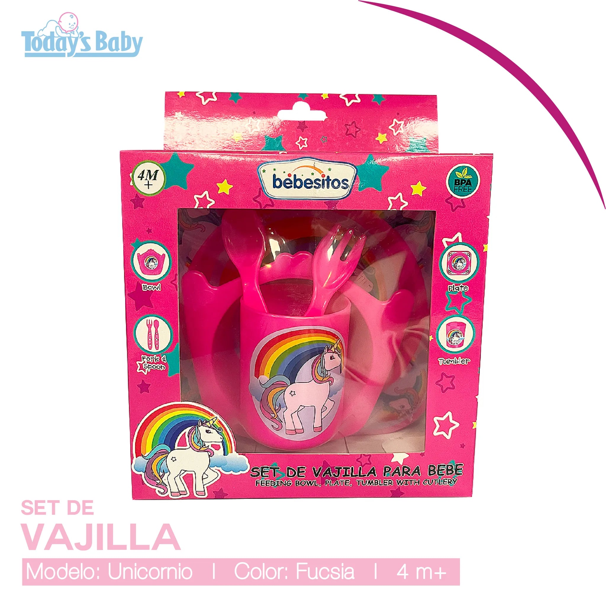 Set de vajilla para niña Bebesitos