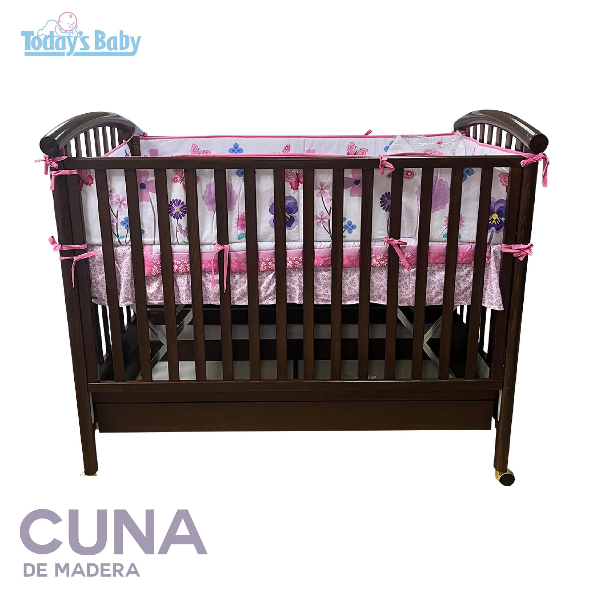 Cuna Luisa de madera de Haya