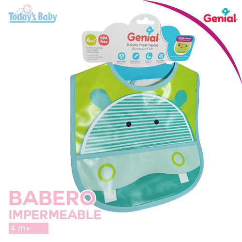 babero impermeable 4m+ genial para bebé