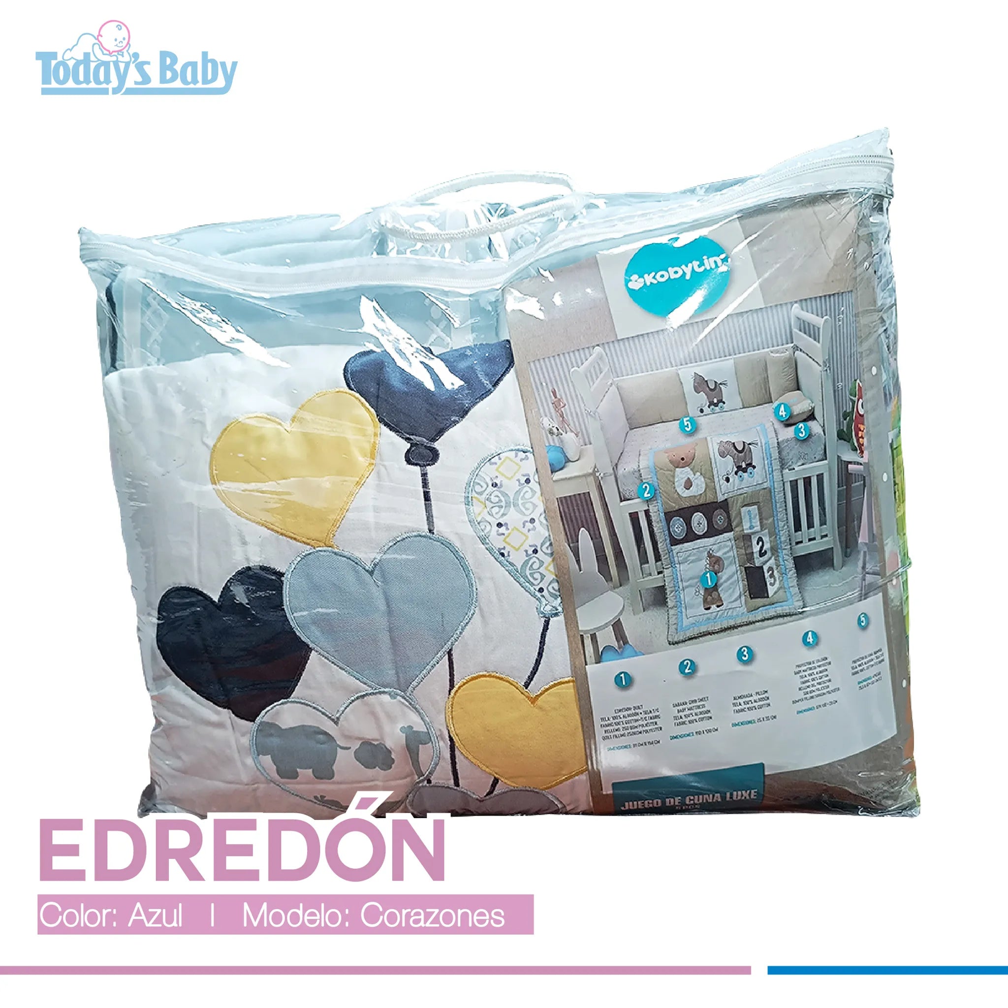 Juego de edredón Corazones