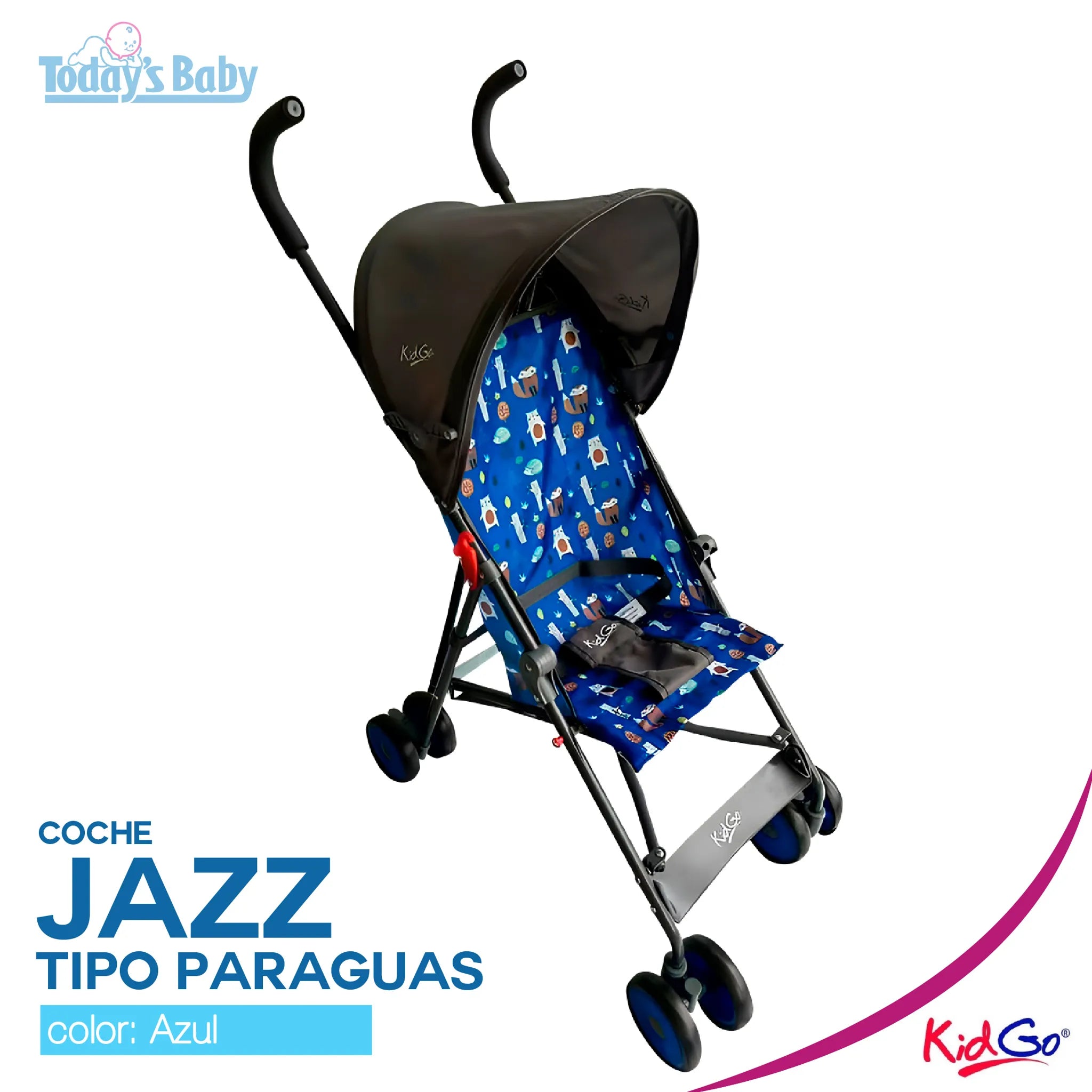 Coche Jazz tipo paragua Azul Kid Go