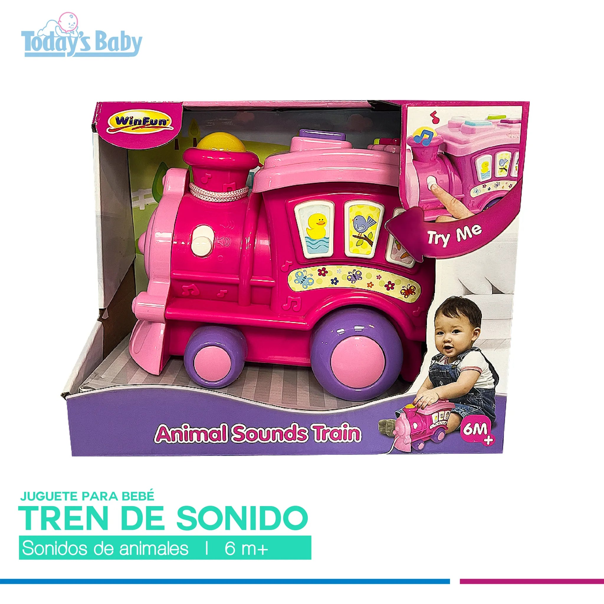 Tren con sonido para bebés