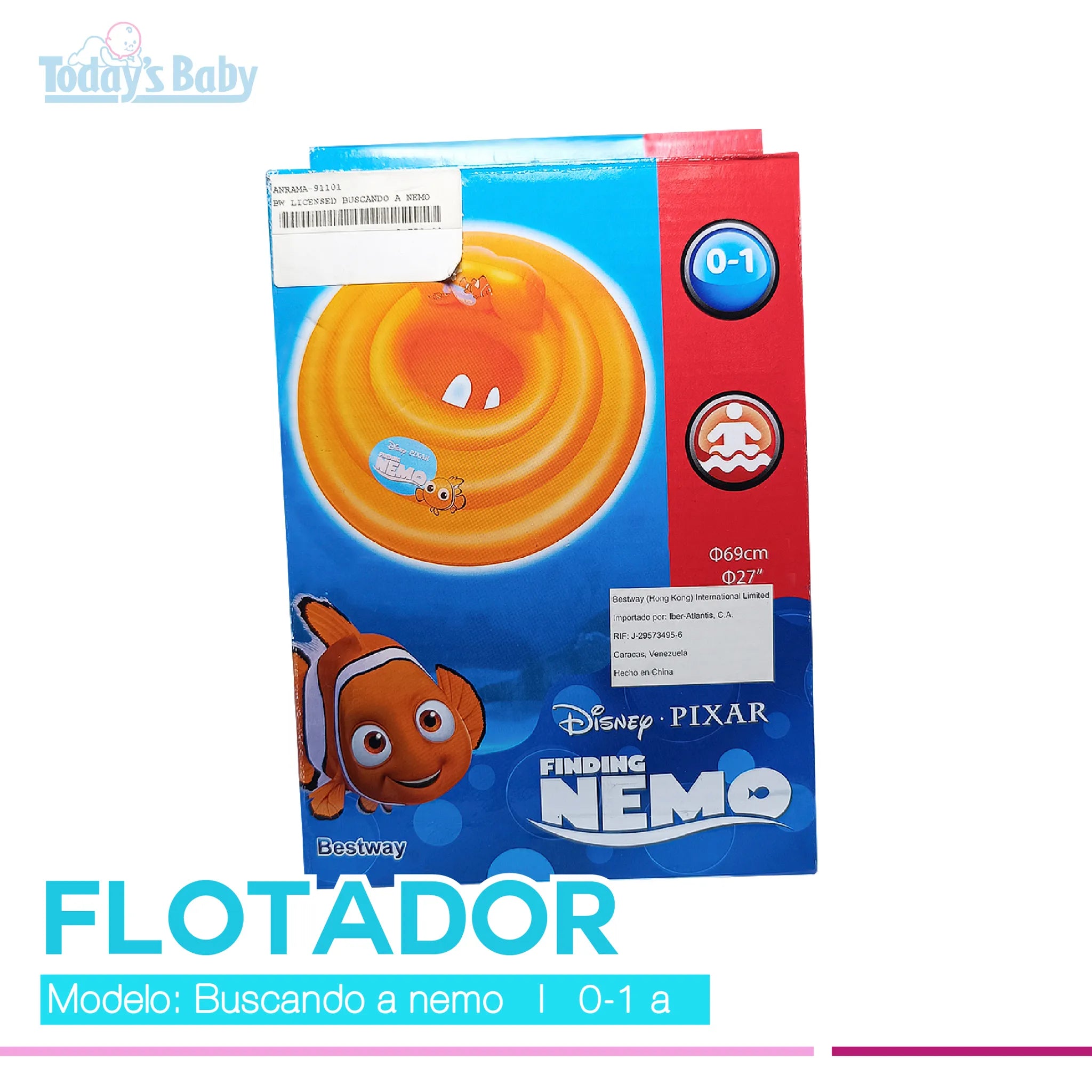 Flotador para bebé Nemo