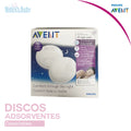 Discos protectores absorbentes desechables de noche (20und) Avent