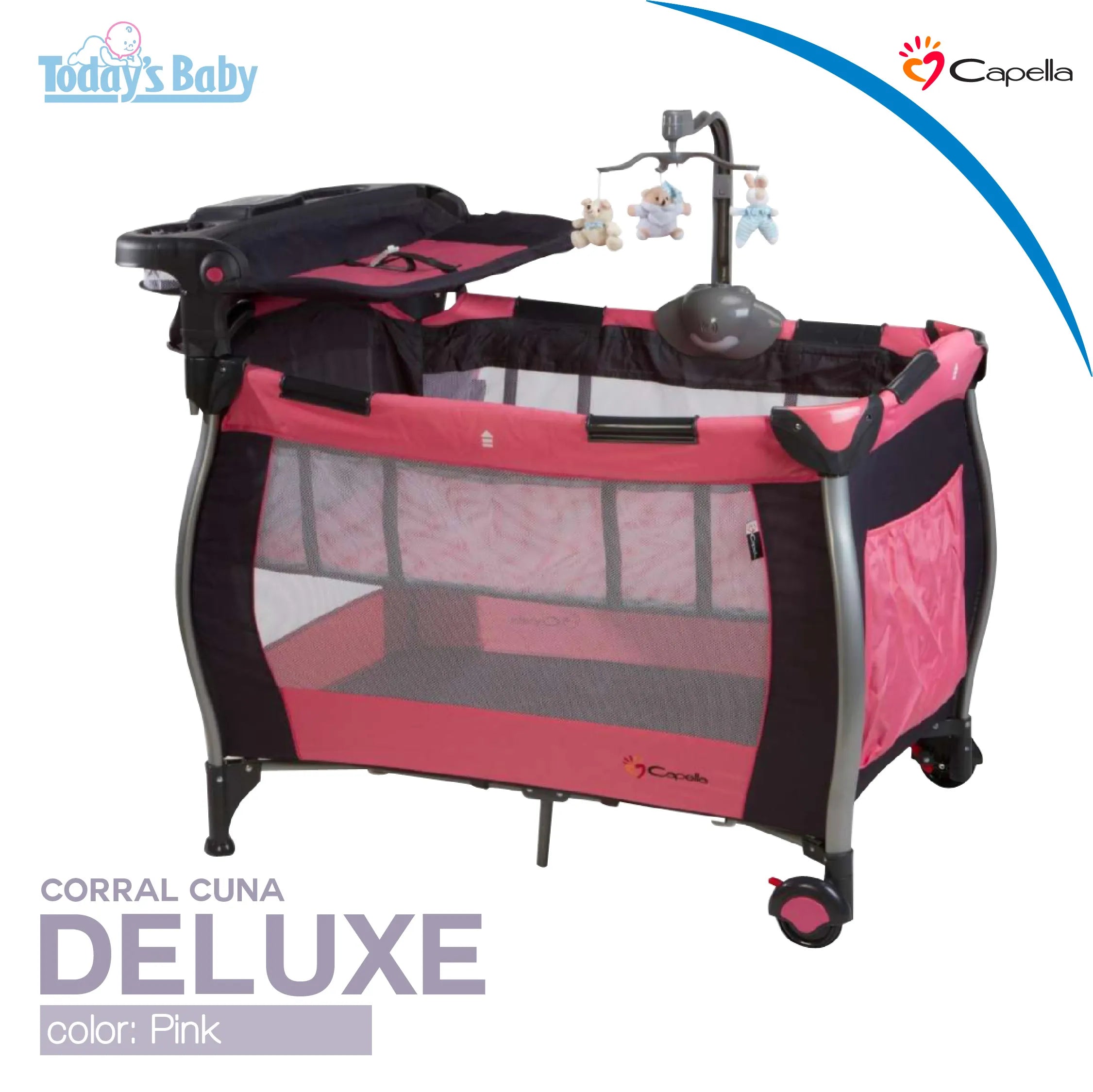 Corral Cuna  Deluxe Capella Pink