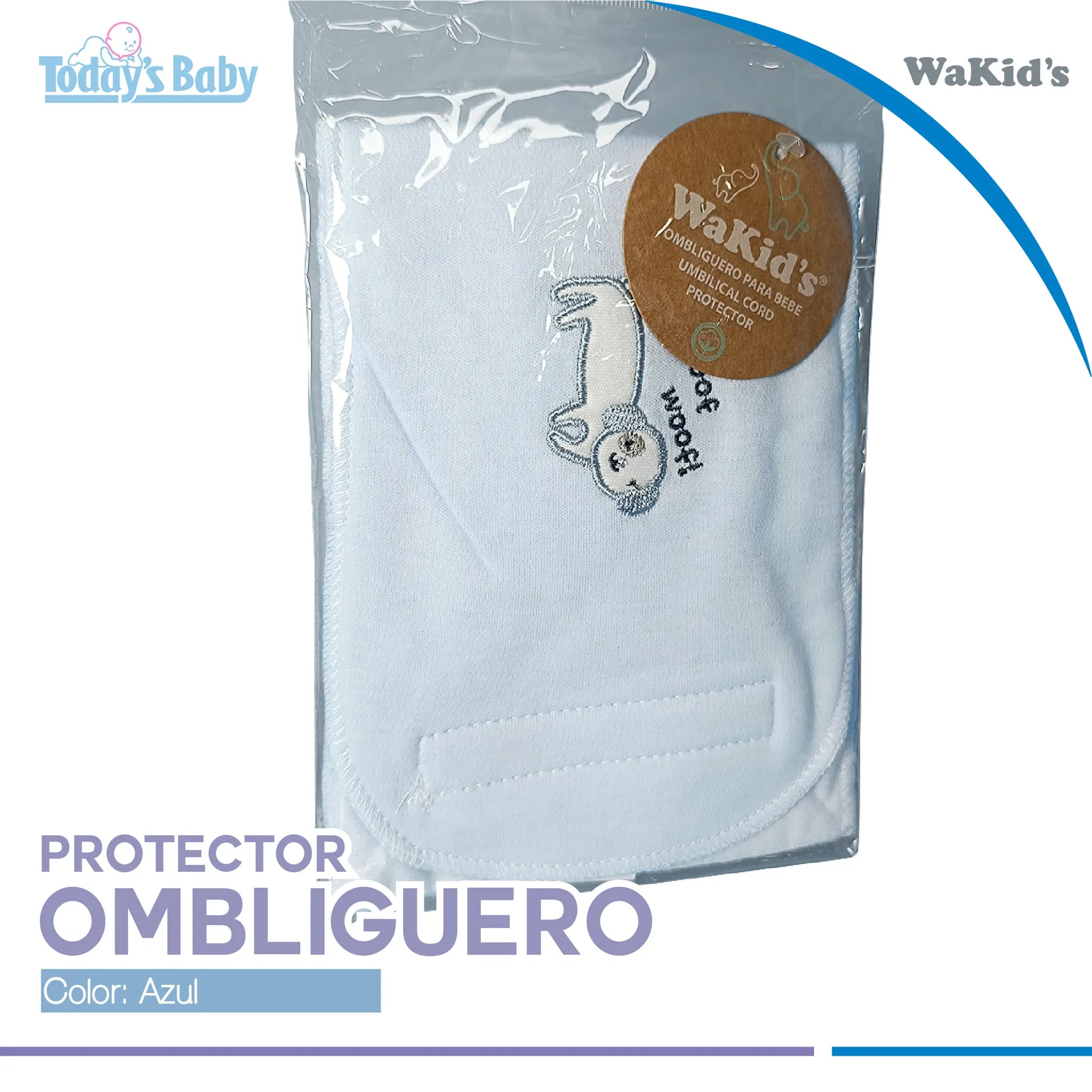 Protector ombliguero azul Wakid´s