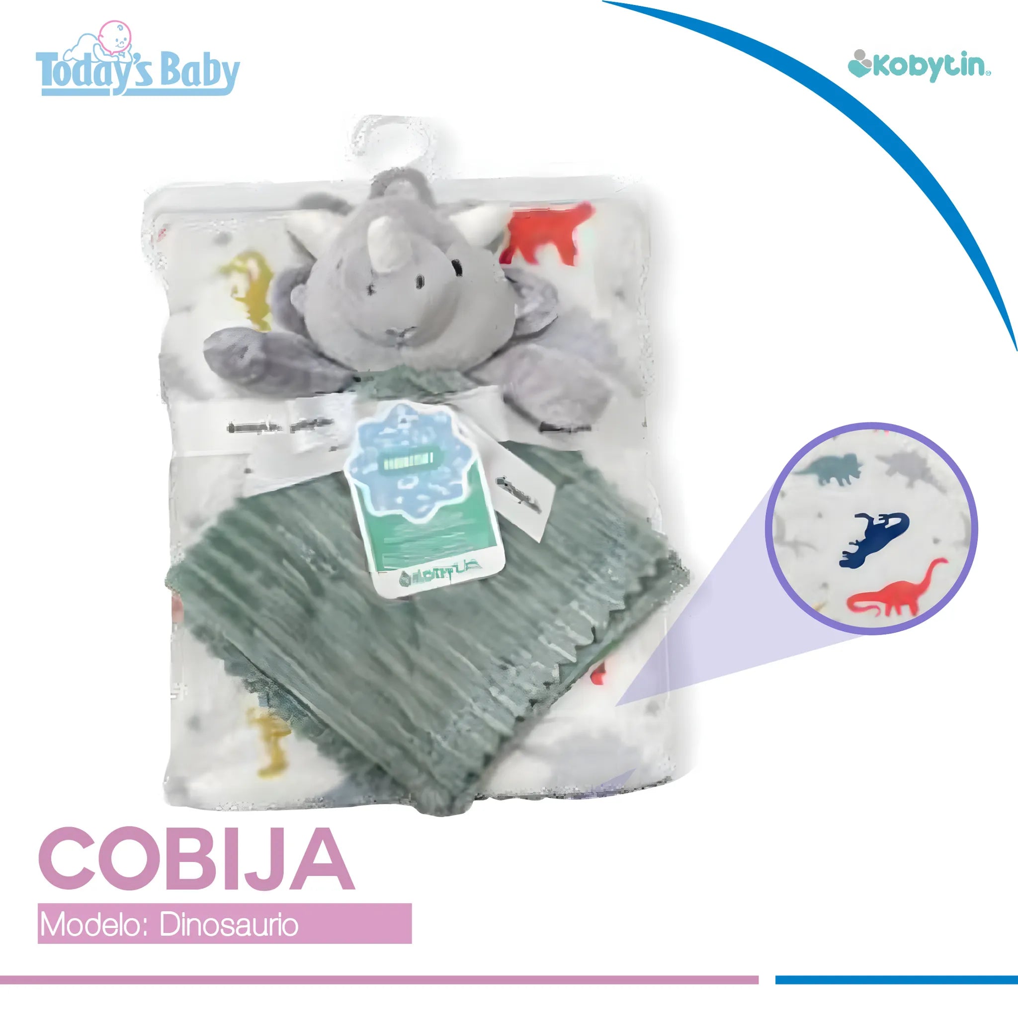 Cobija de Dinosaurio Kobytin + Apego