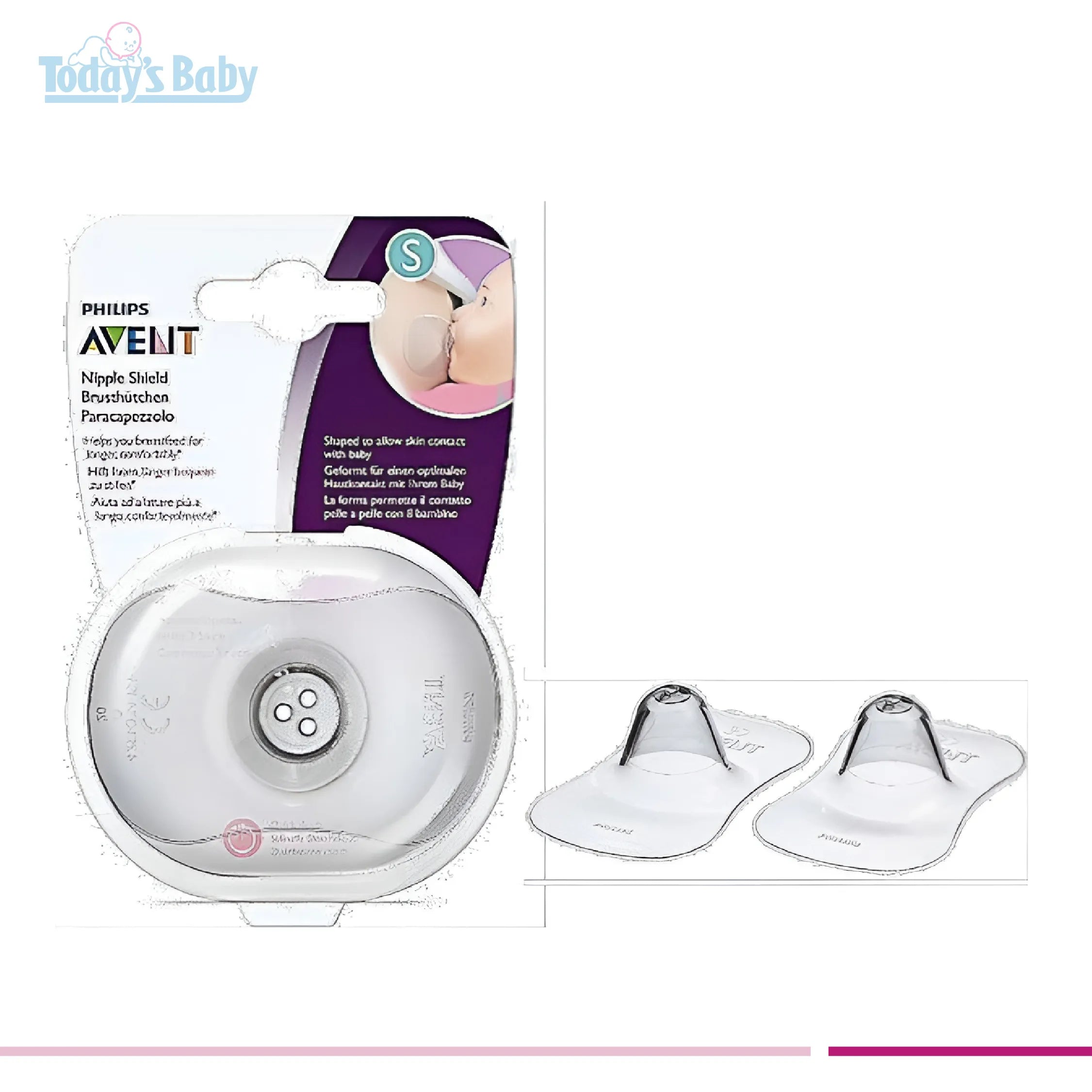 2 Pezoneras de Silicon Talla S  Avent