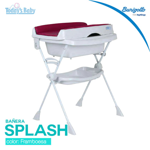 bañera splash frambuesa burigotto by peg perego para bebé