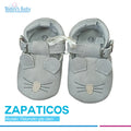 zapatico ratoncito gris claro para bebé