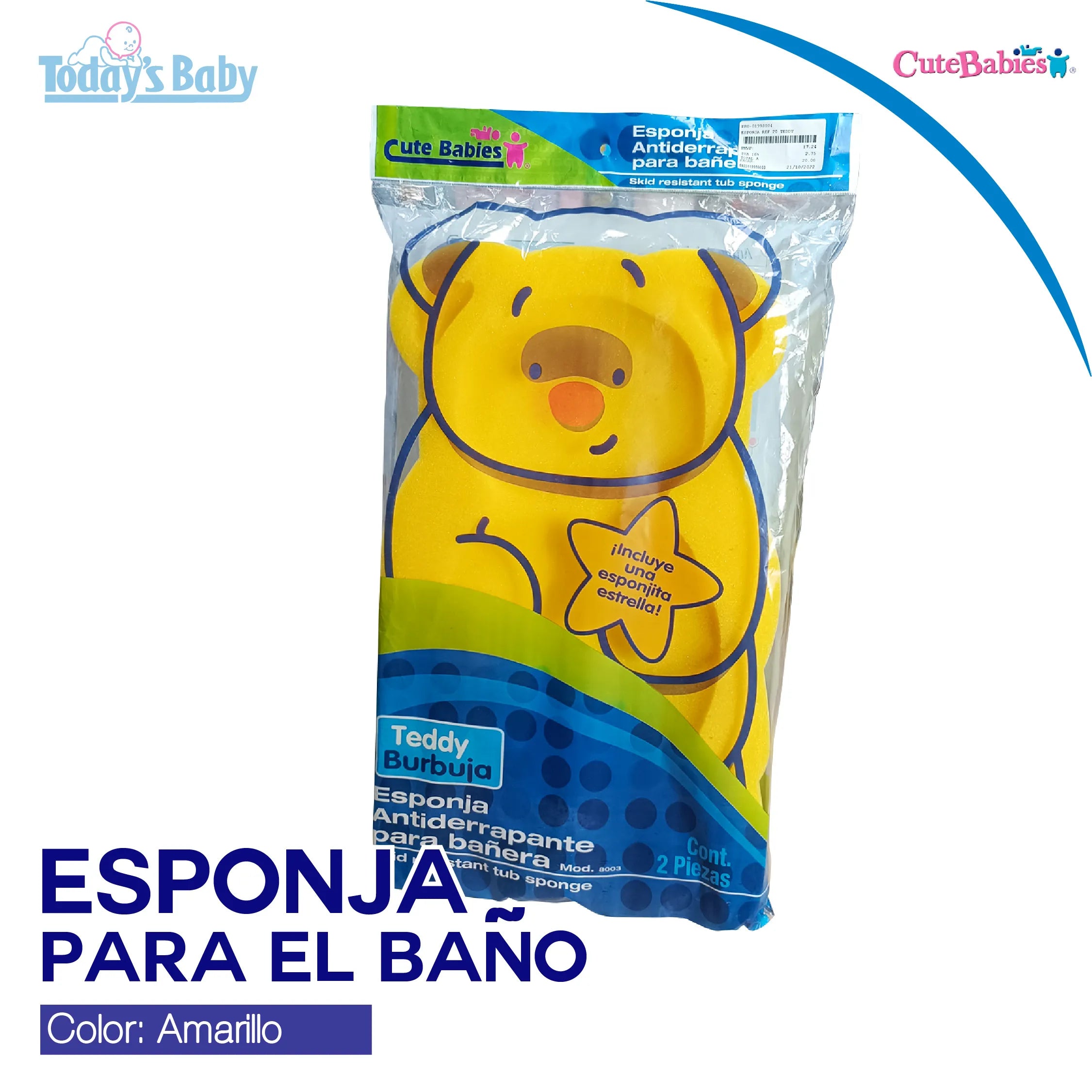 Esponjas para el baño Amarillo